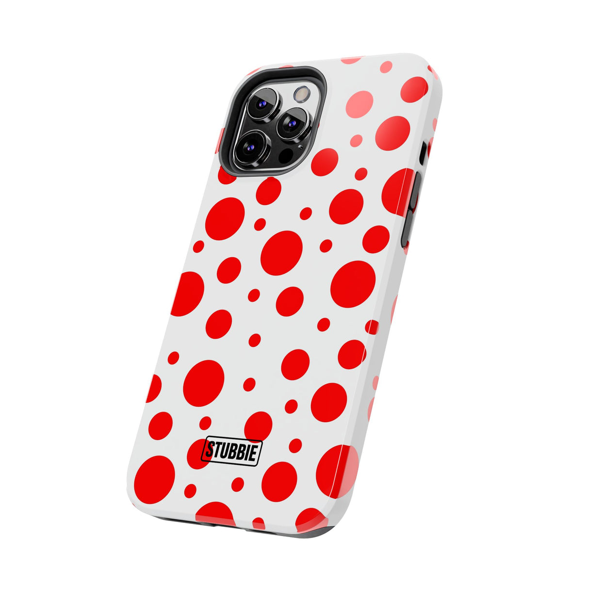 STUBBIE Phone Case for Apple iPhone - Red Polka Dot Phone Case