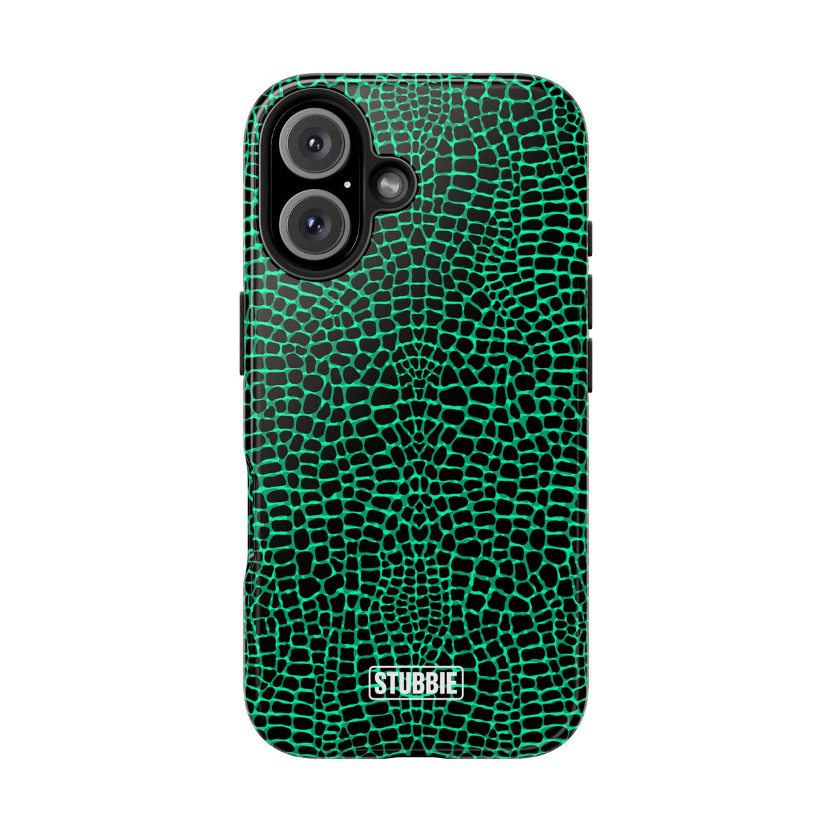 STUBBIE Phone Case for Apple iPhone - Green Croc Phone Case