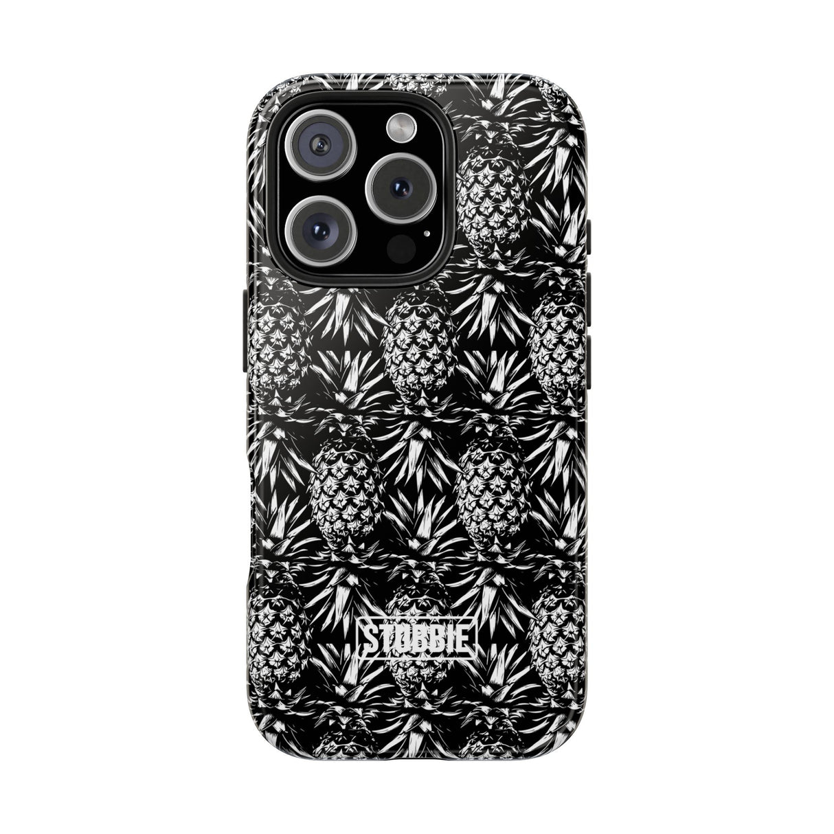 STUBBIE Phone Case for Apple iPhone - Black And White Pineapple Phone Case