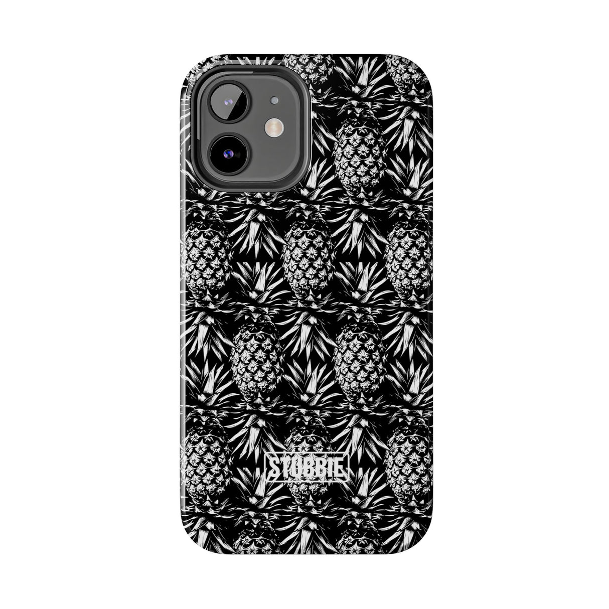 STUBBIE Phone Case for Apple iPhone - Black And White Pineapple Phone Case