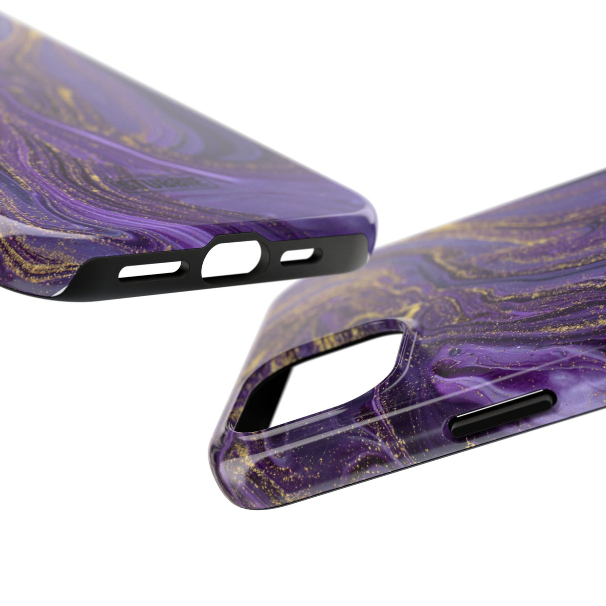 STUBBIE Phone Case for Apple iPhone - Purple Marble Phone Case