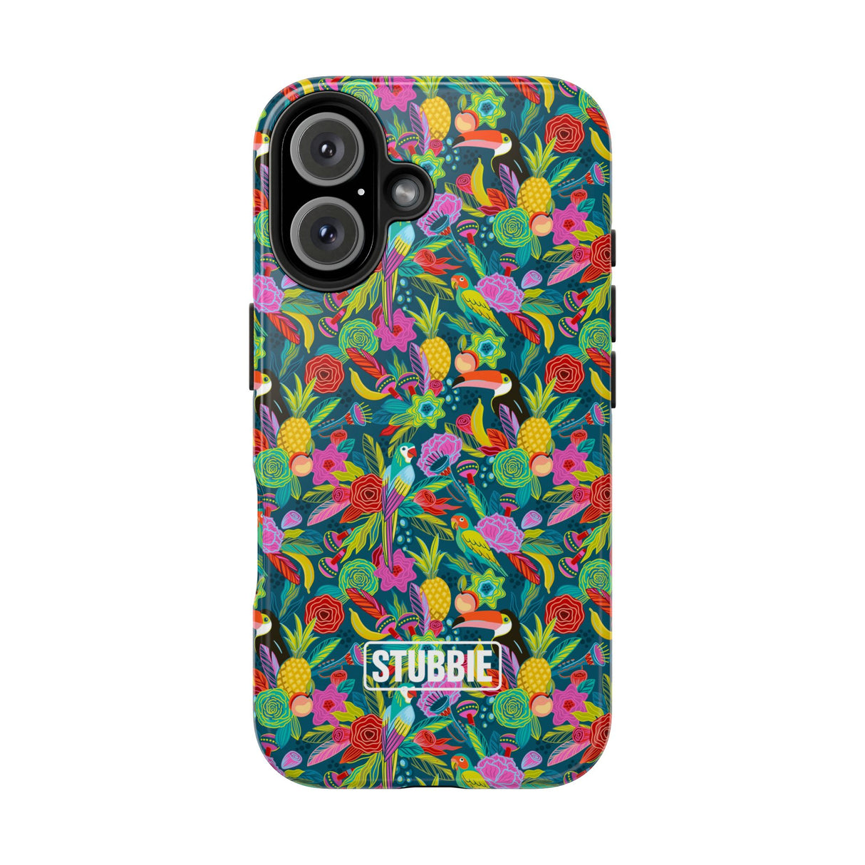 STUBBIE Phone Case for Apple iPhone - Hiding Jungle Birds Stubbie