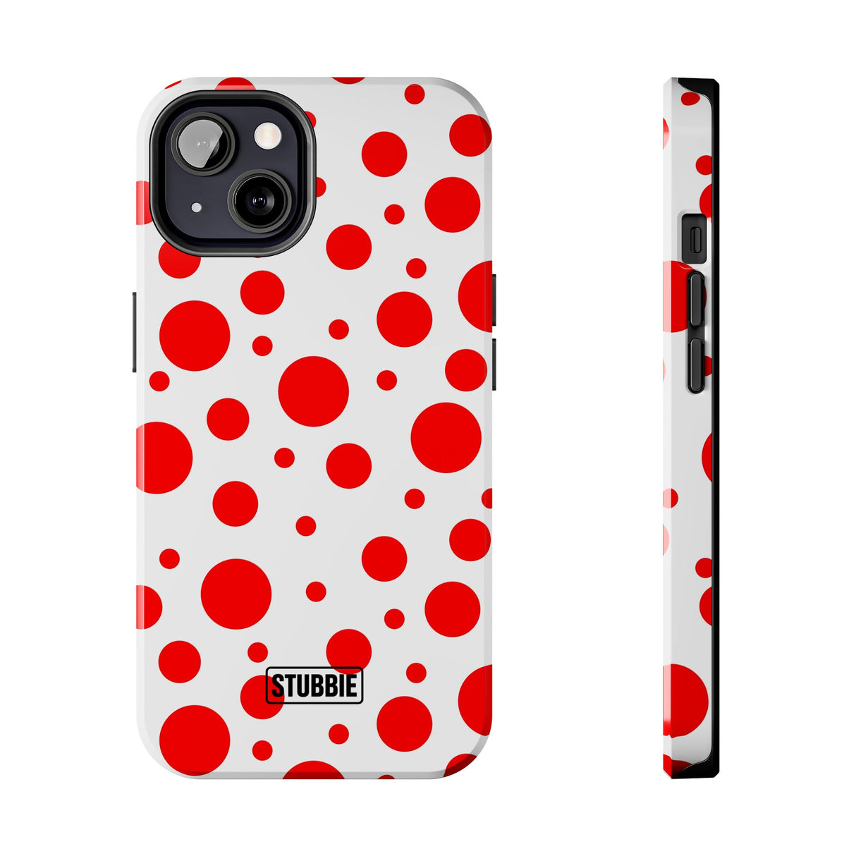 STUBBIE Phone Case for Apple iPhone - Red Polka Dot Phone Case