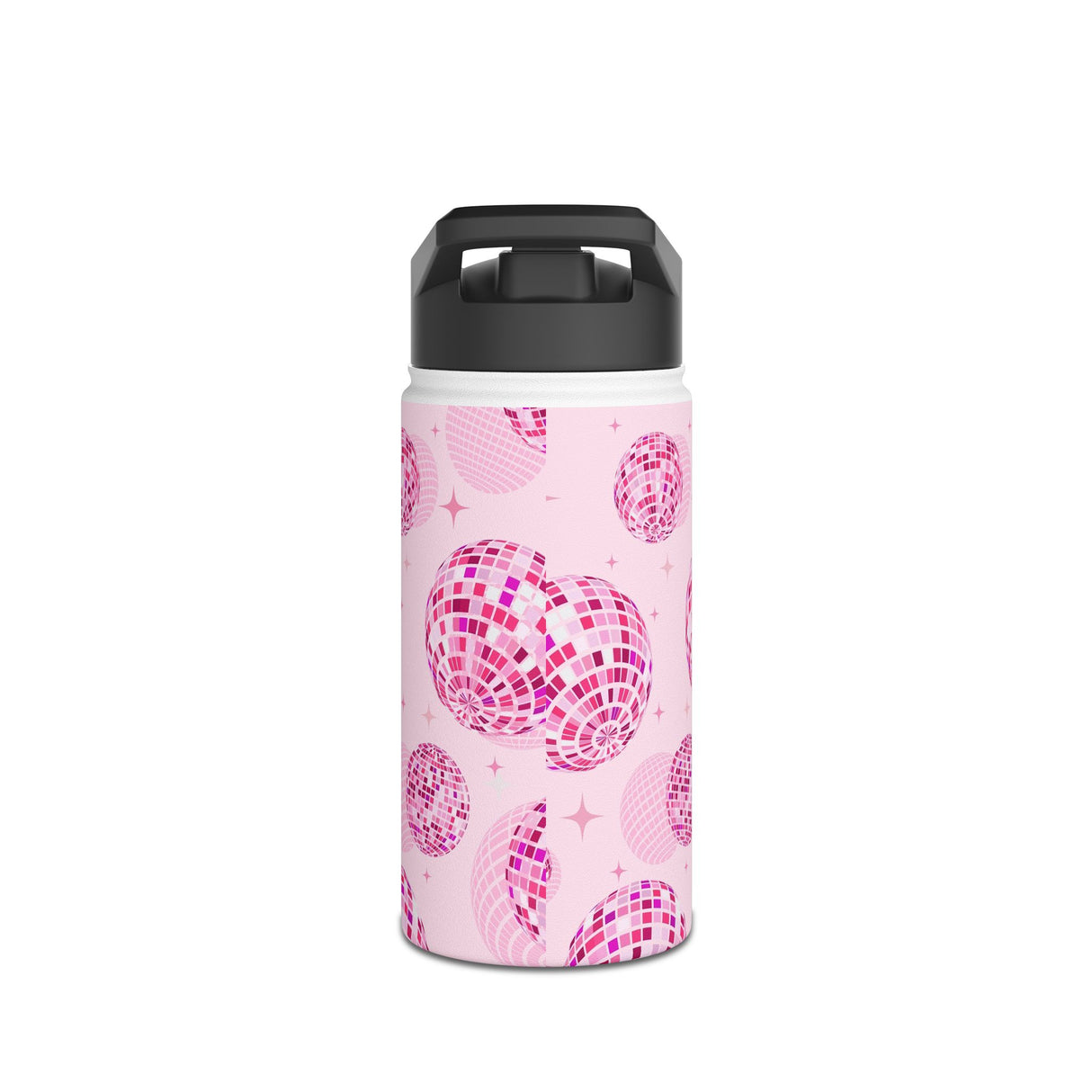 Pink Disco Ball Stainless Steel Water Bottle