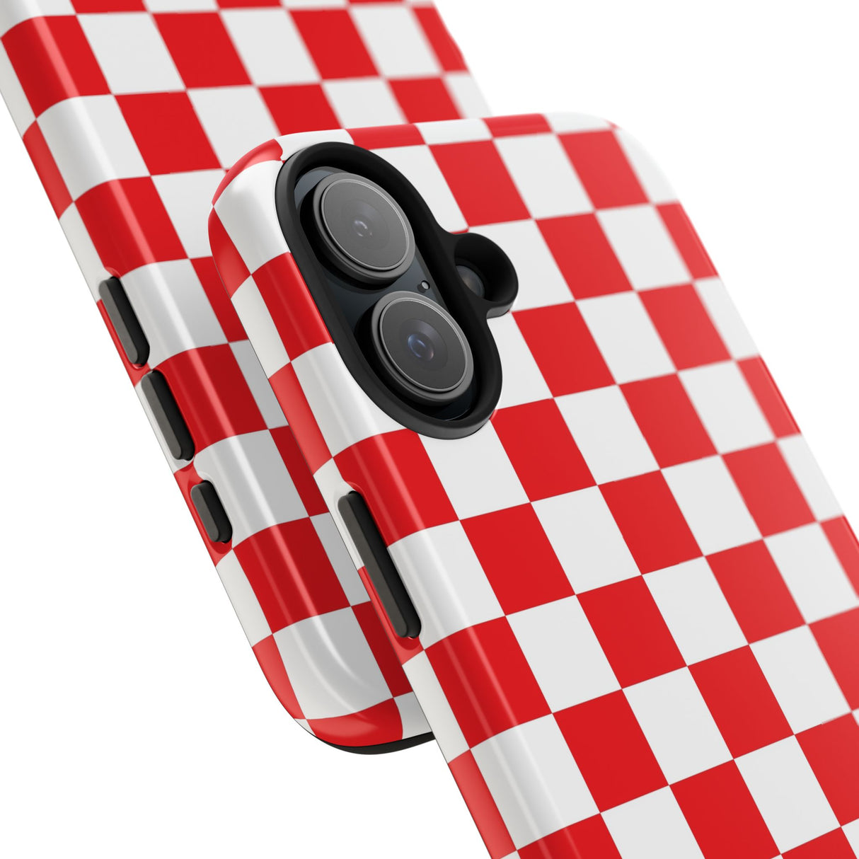 STUBBIE Phone Case for Apple iPhone - Red Checkered Phone Case