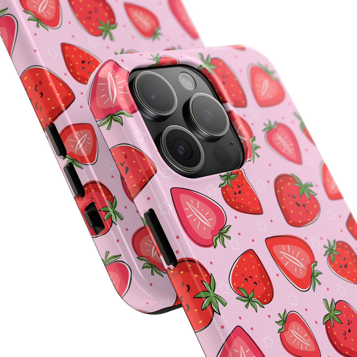 STUBBIE Phone Case for Apple iPhone - Smile Strawberry Phone Case