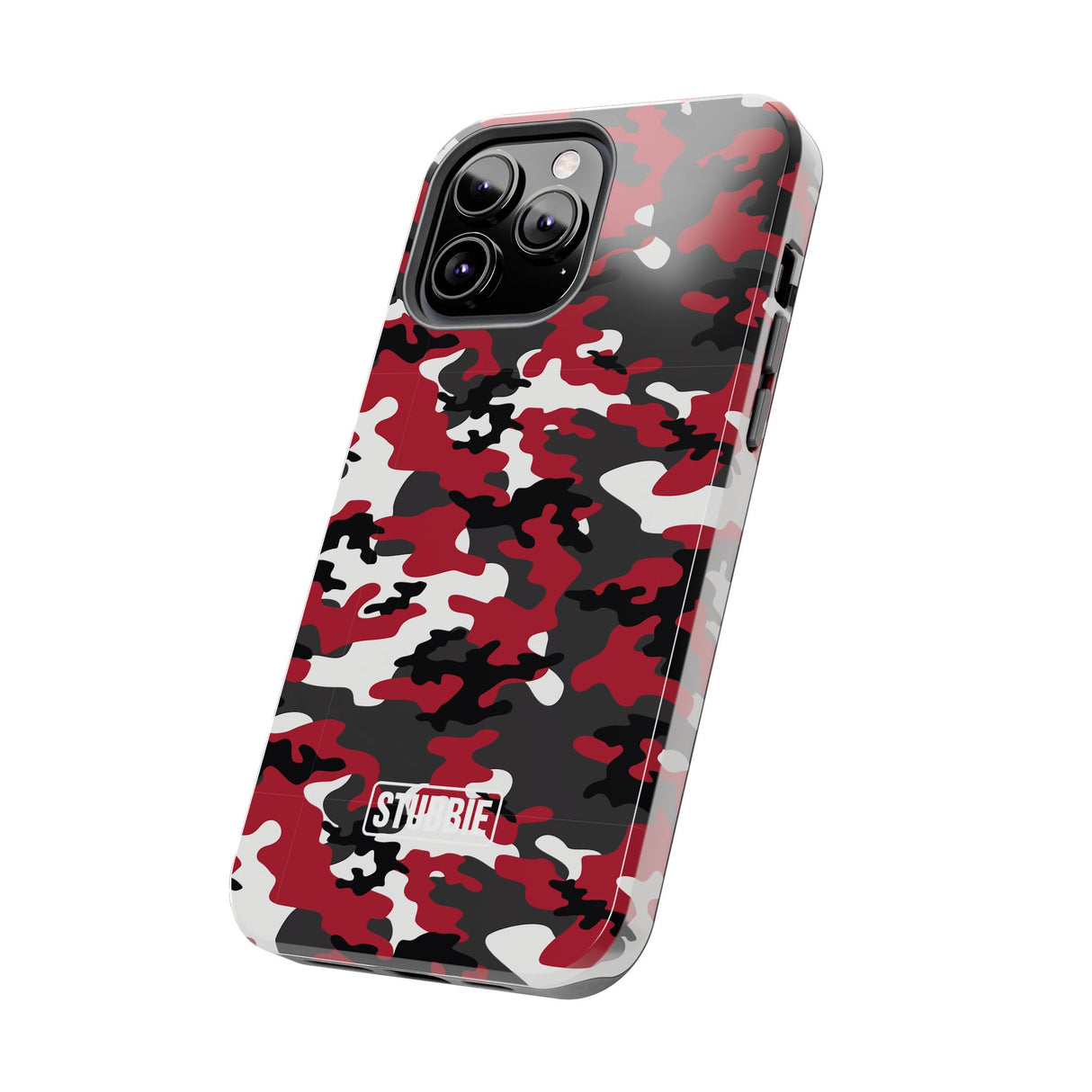 STUBBIE Phone Case for Apple iPhone - Red Camo Phone Case