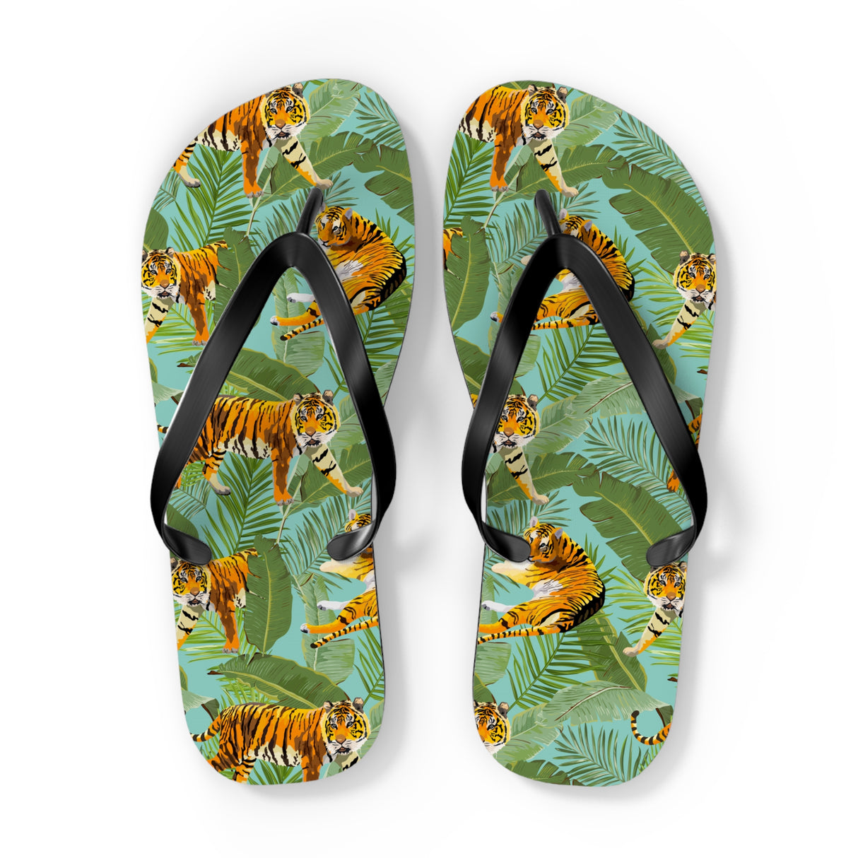 STUBBIE Print Flip Flops - Jungle Tiger STUBBIE