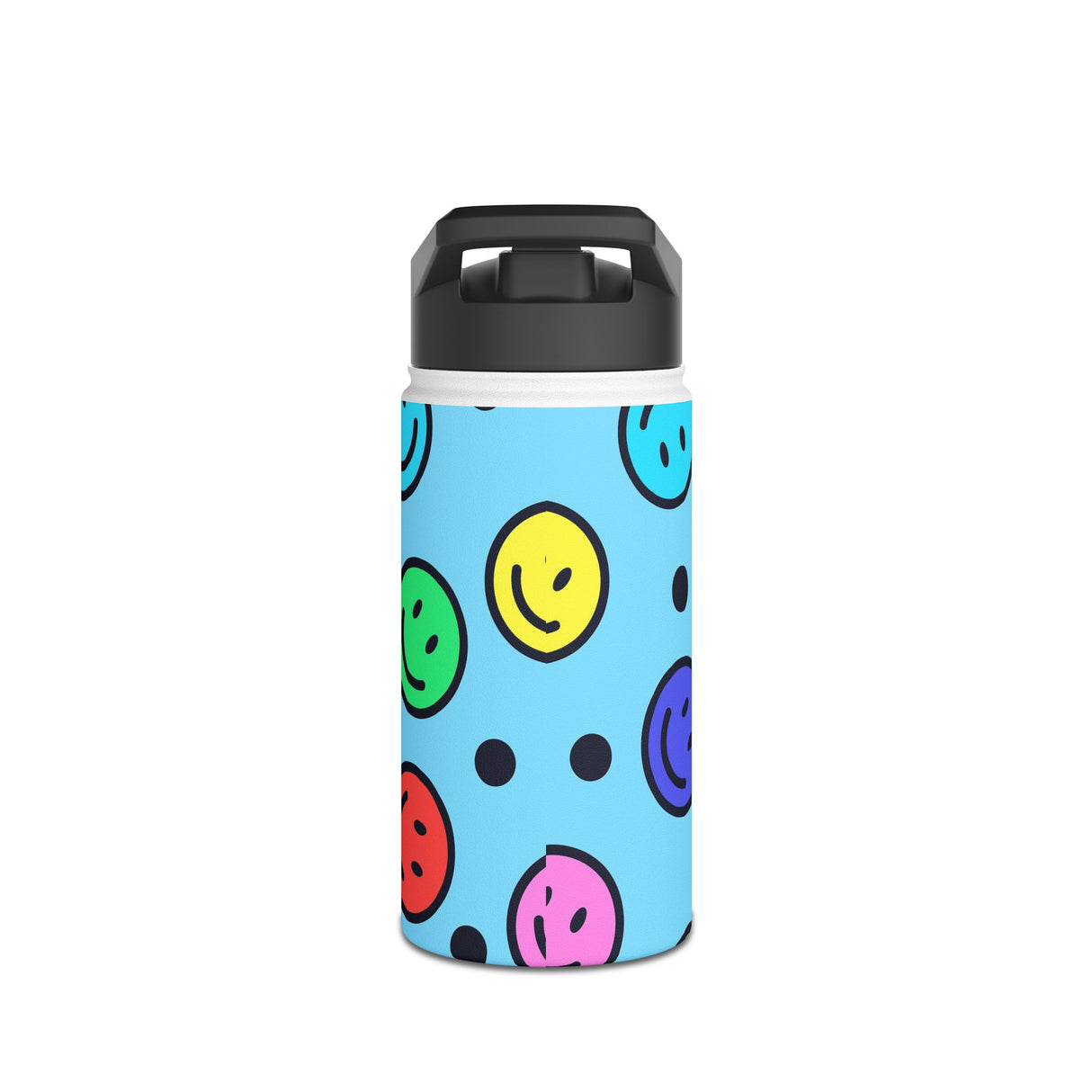 Smiley Face Stainless Steel Water Bottle