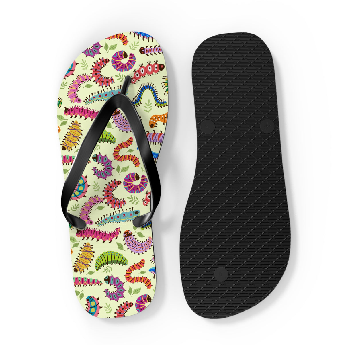 Caterpillar Flip Flops