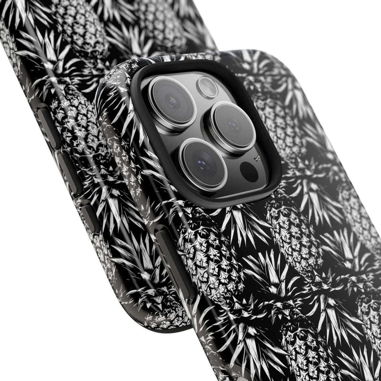 STUBBIE Phone Case for Apple iPhone - Black And White Pineapple Phone Case