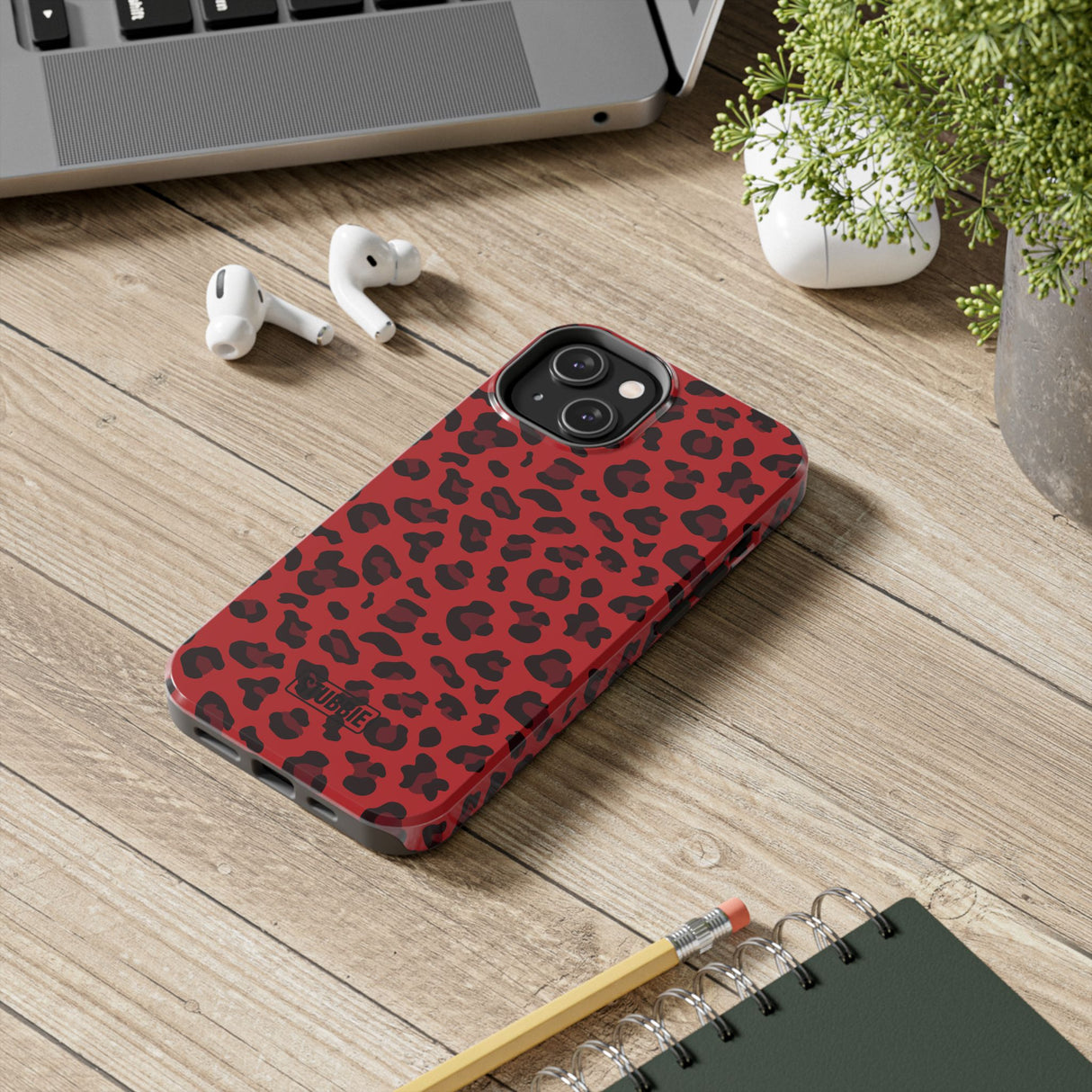 STUBBIE Phone Case for Apple iPhone - Red Leopard Phone Case