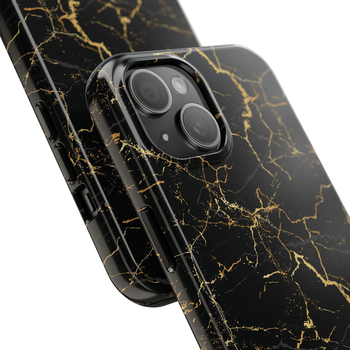STUBBIE Phone Case for Apple iPhone - Midnight Black Marble Phone Case