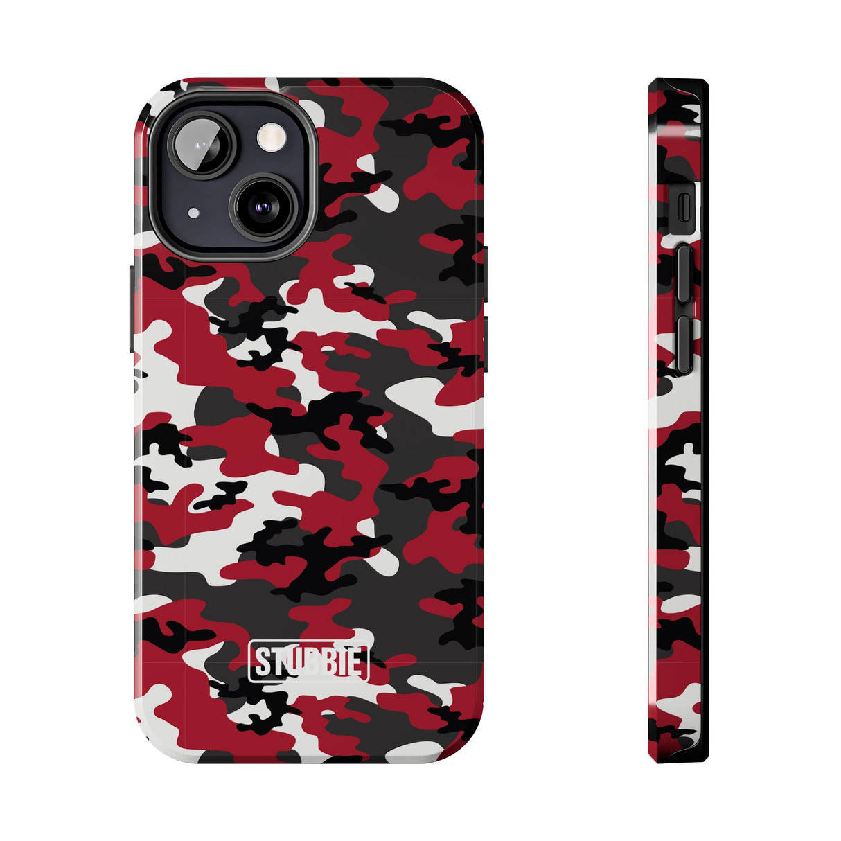 STUBBIE Phone Case for Apple iPhone - Red Camo Phone Case