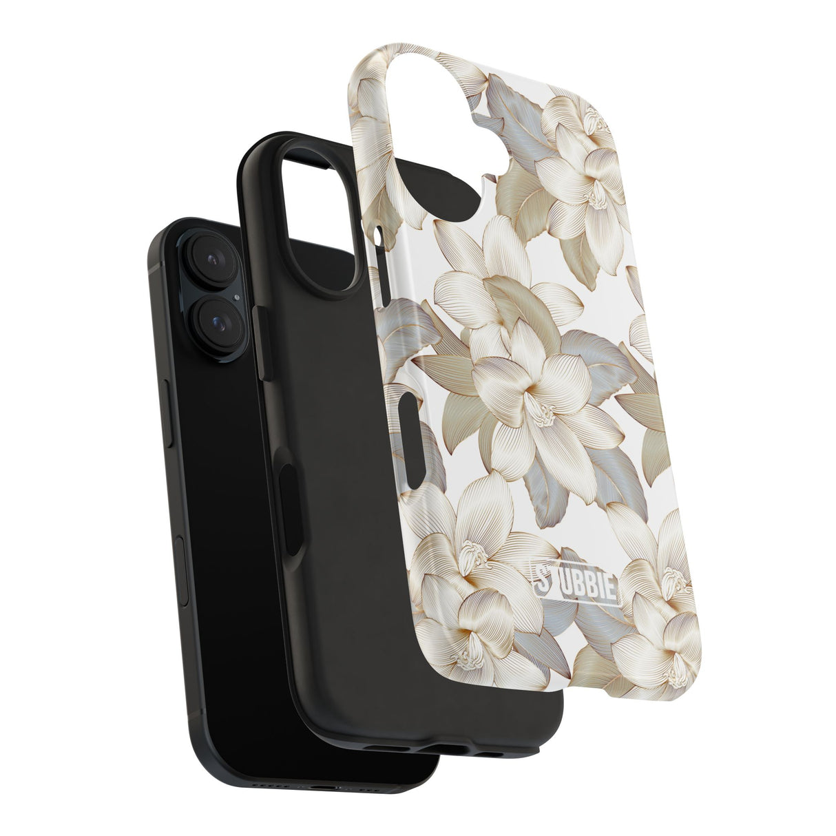 STUBBIE Phone Case for Apple iPhone - White Flowers Phone Case