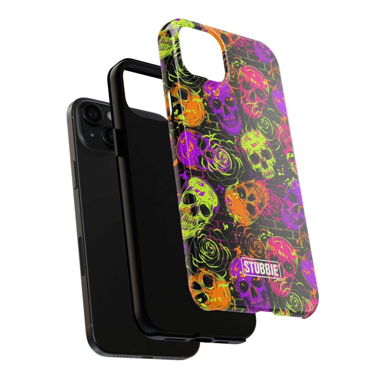 STUBBIE Phone Case for Apple iPhone - Neon Skulls Phone Case