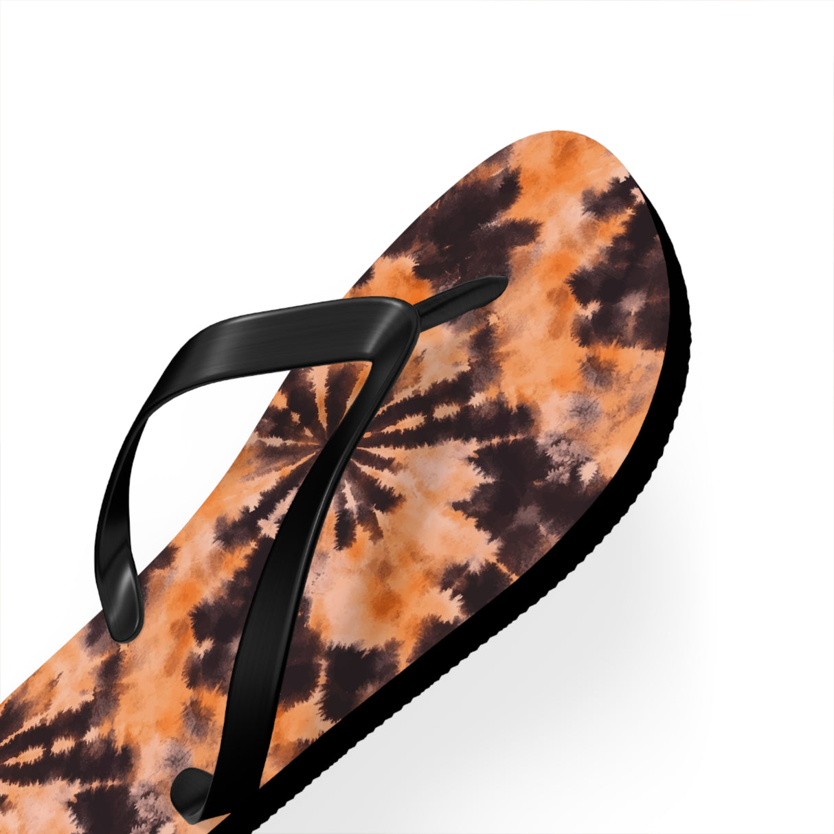 Orange Tie Dye Flip Flops