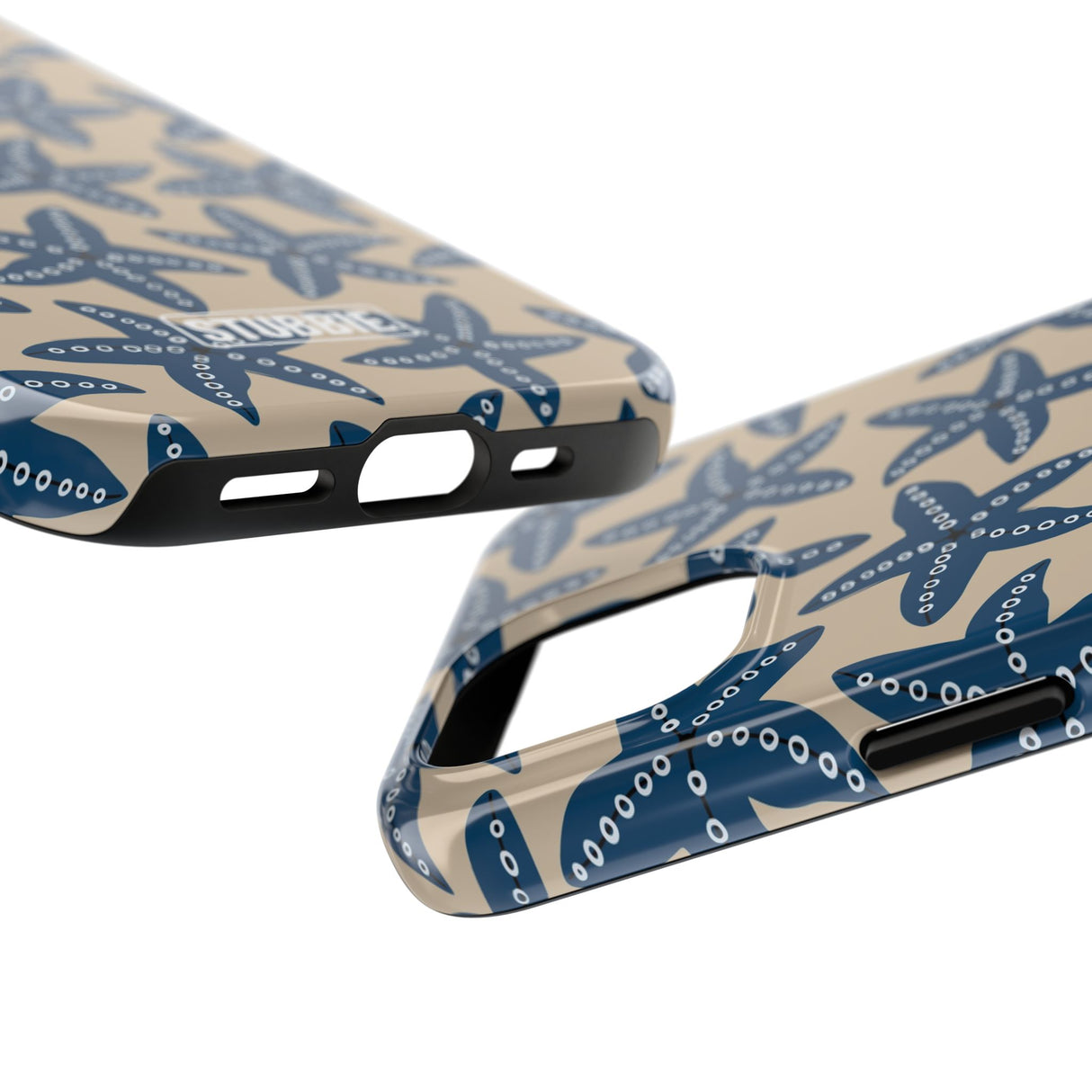 STUBBIE Phone Case for Apple iPhone - Blue Starfish Stubbie