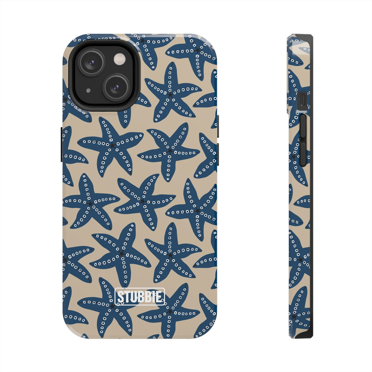 STUBBIE Phone Case for Apple iPhone - Blue Starfish Stubbie