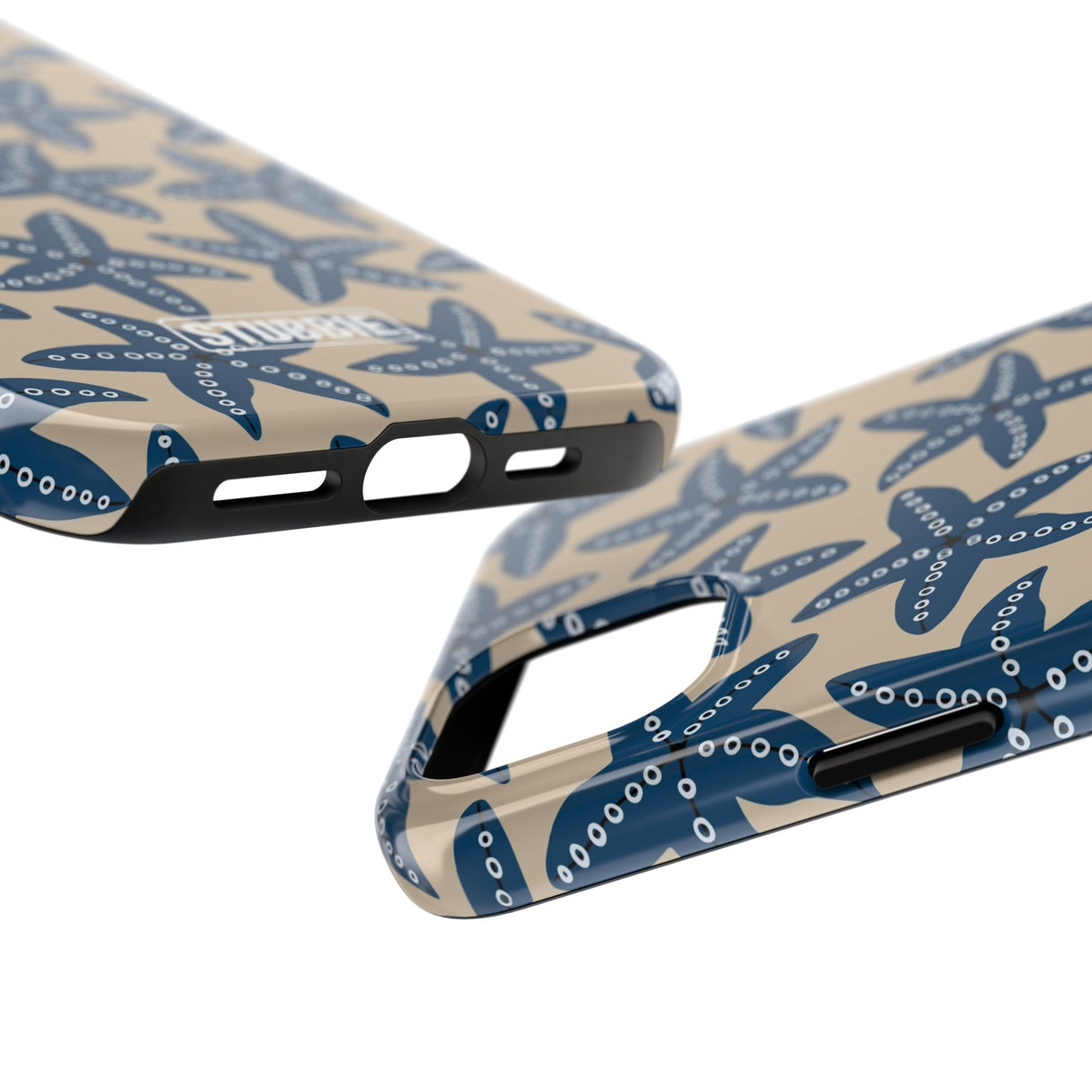 STUBBIE Phone Case for Apple iPhone - Blue Starfish Stubbie