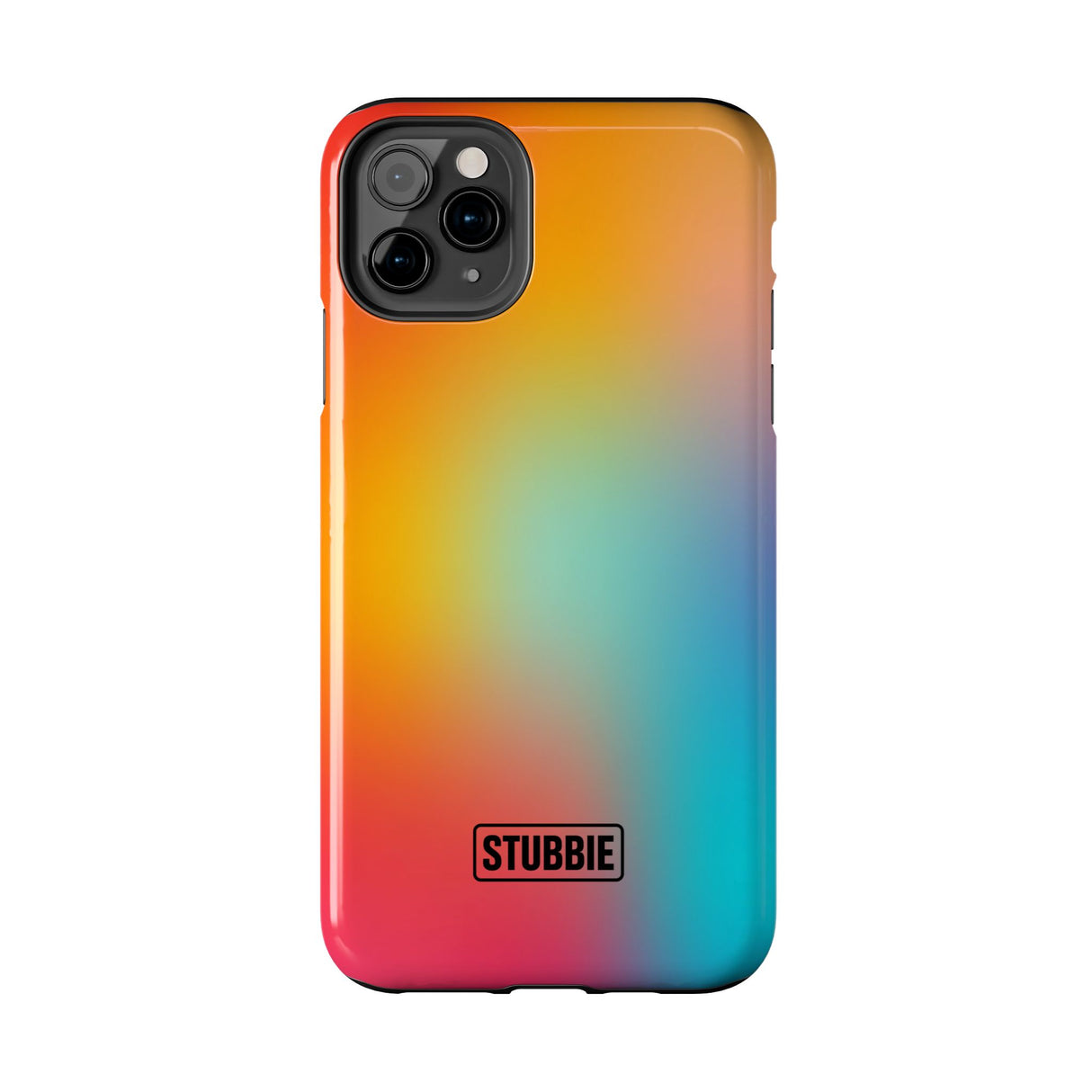 STUBBIE Phone Case for Apple iPhone - Rainbow Blue Stubbie