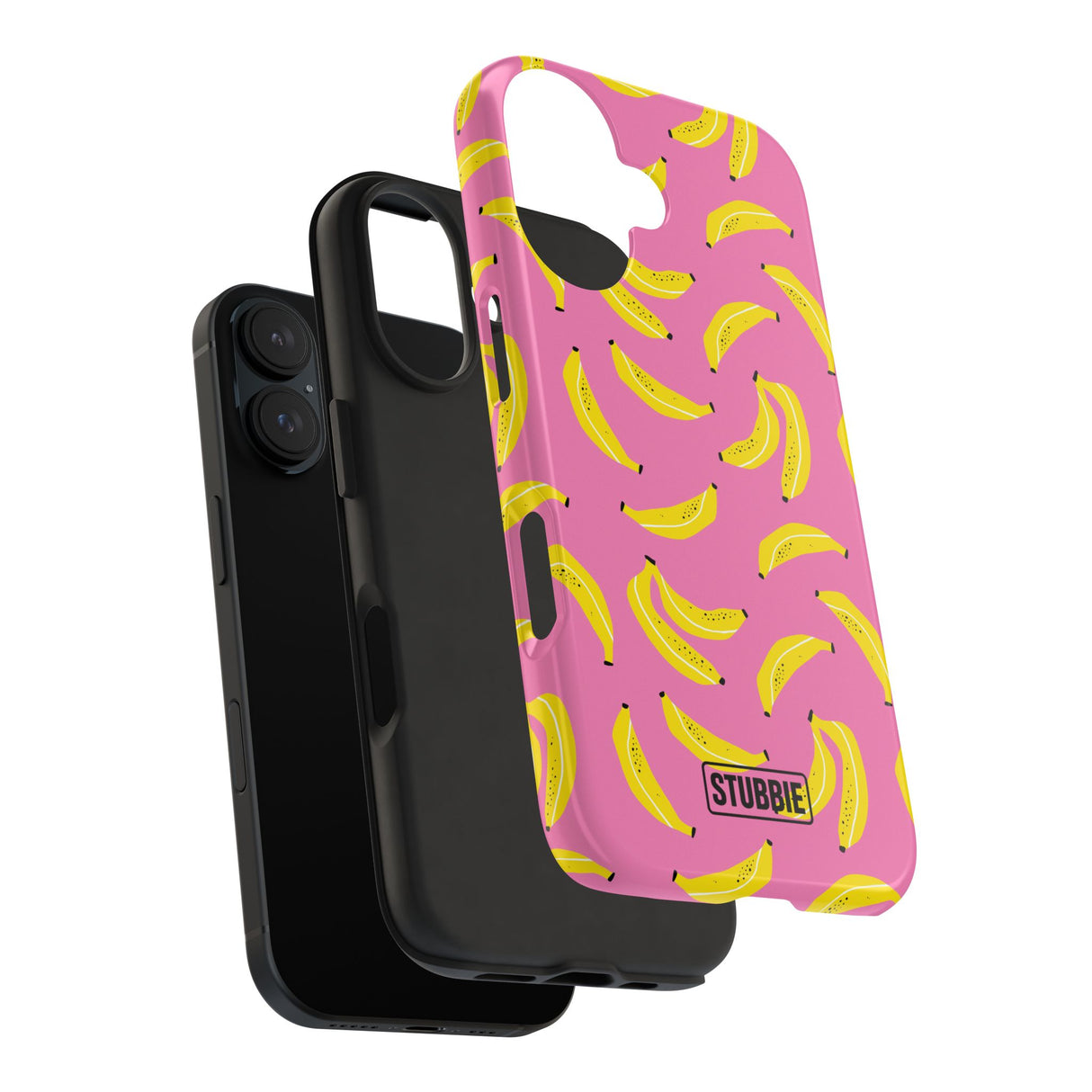 STUBBIE Phone Case for Apple iPhone - Pink Banana Phone Case