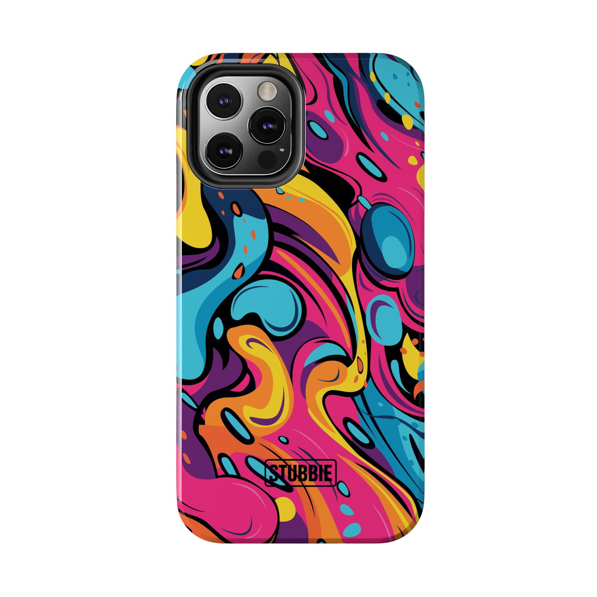 STUBBIE Phone Case for Apple iPhone - Messy Bright Paint Phone Case