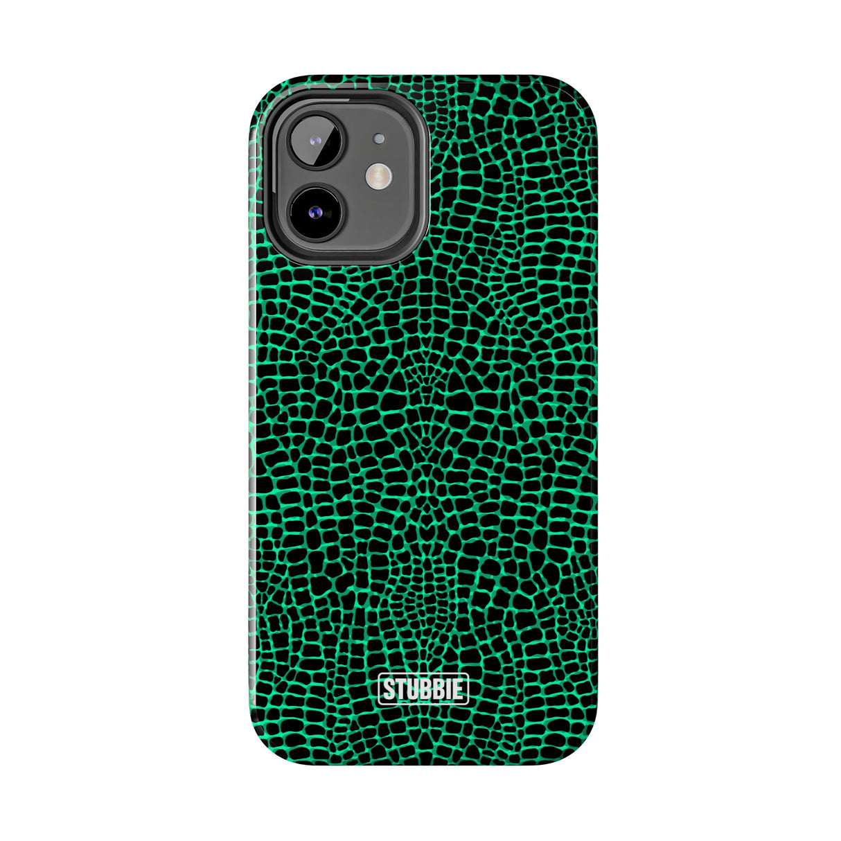STUBBIE Phone Case for Apple iPhone - Green Croc Phone Case