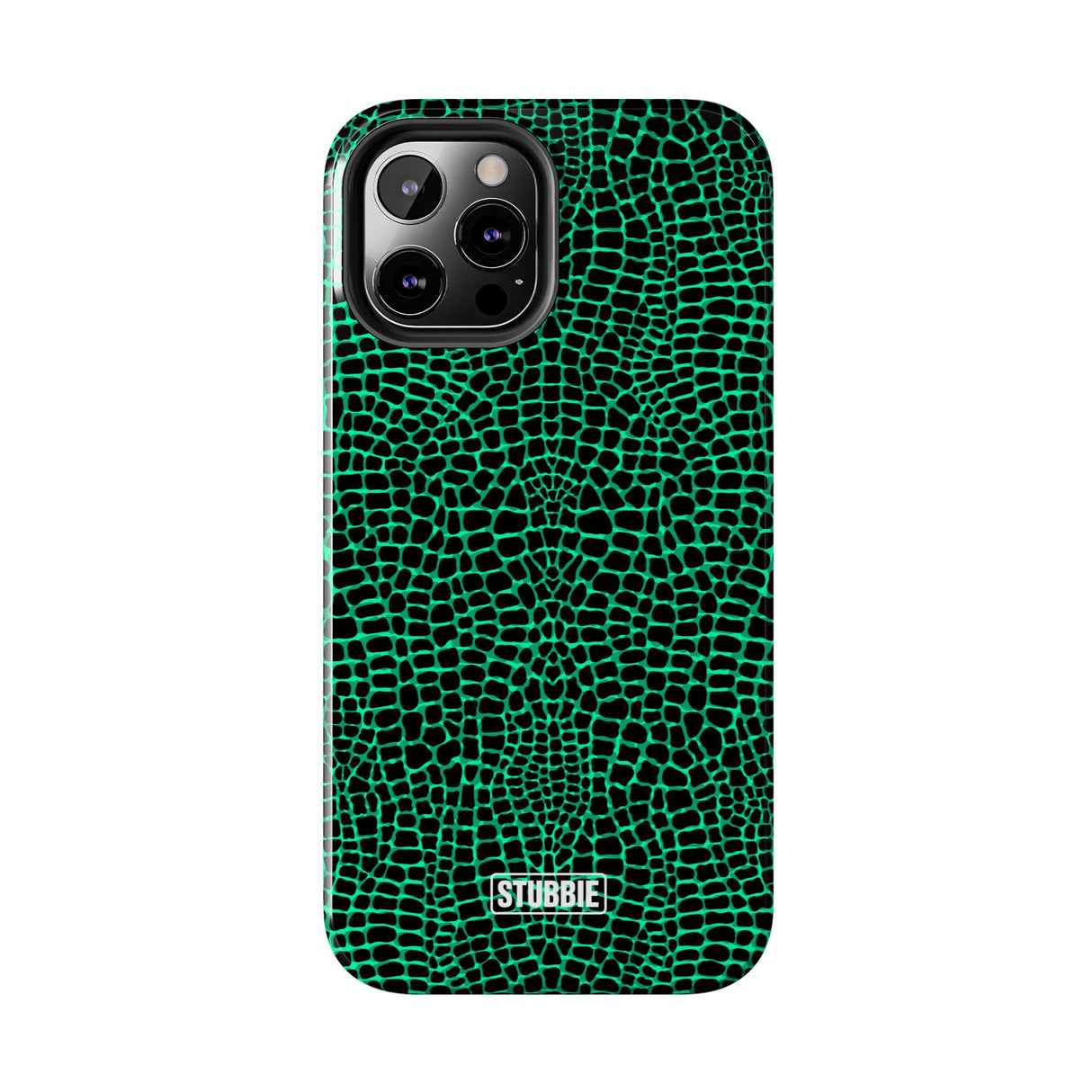 STUBBIE Phone Case for Apple iPhone - Green Croc Phone Case