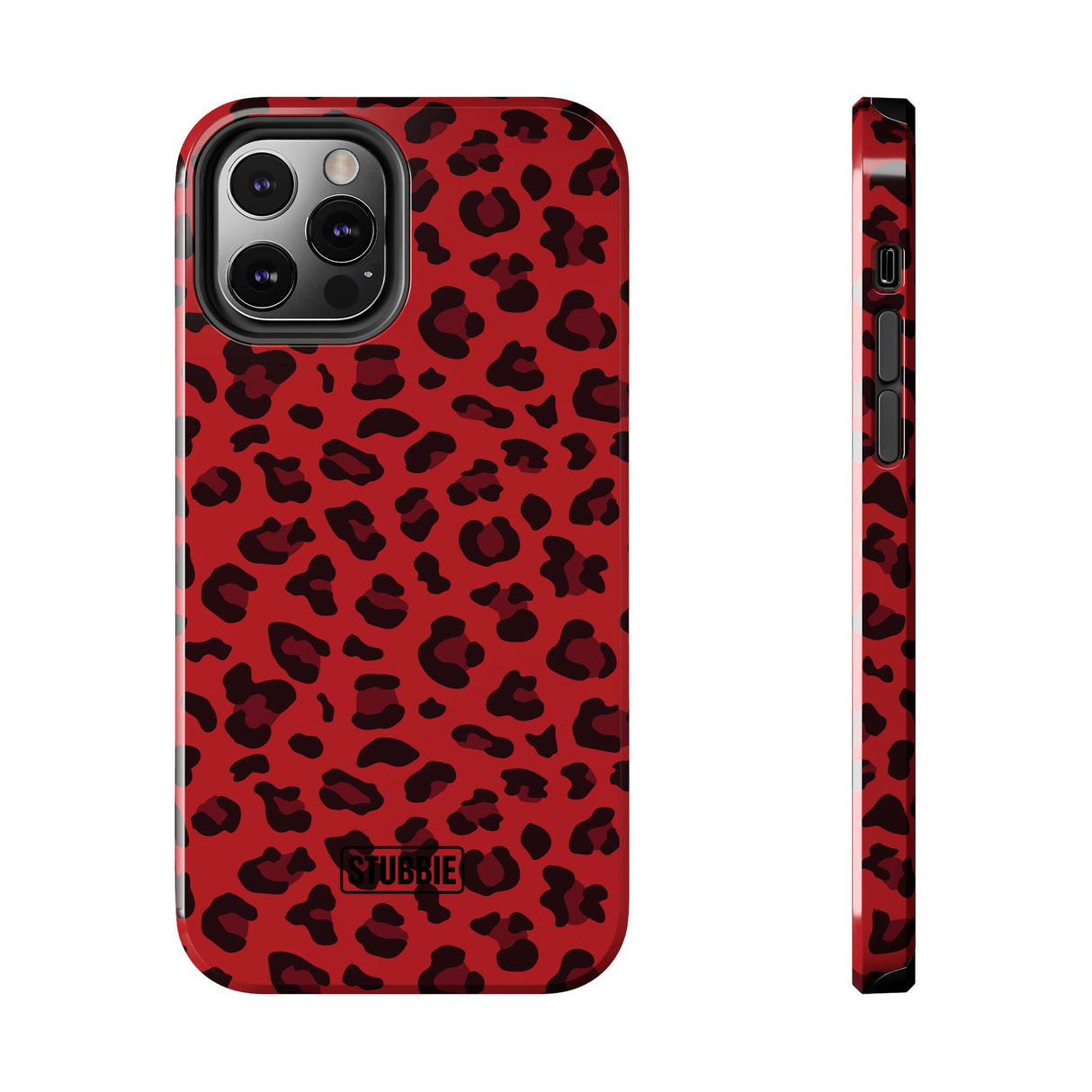 STUBBIE Phone Case for Apple iPhone - Red Leopard Phone Case