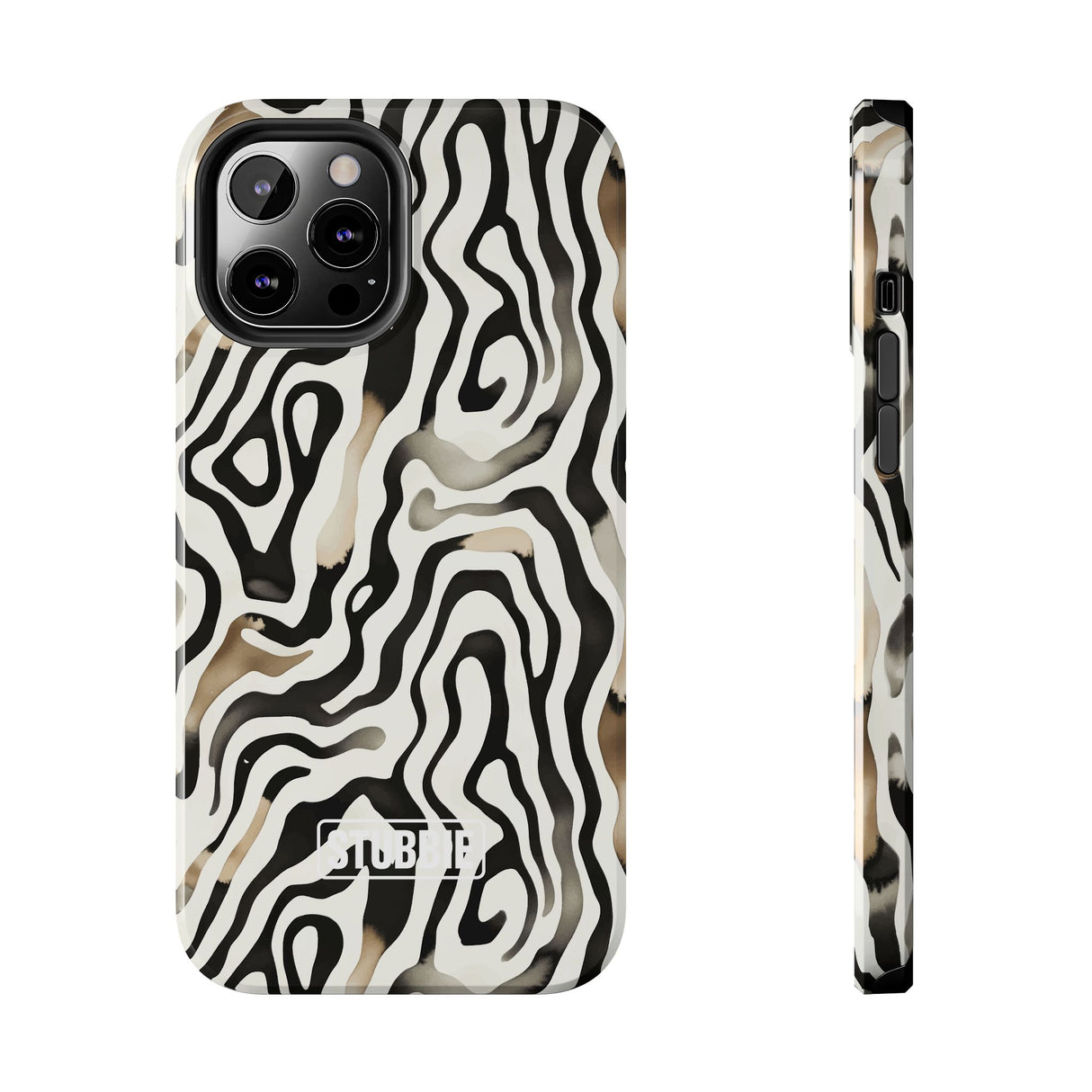STUBBIE Phone Case for Apple iPhone - Weird Zebra Stubbie