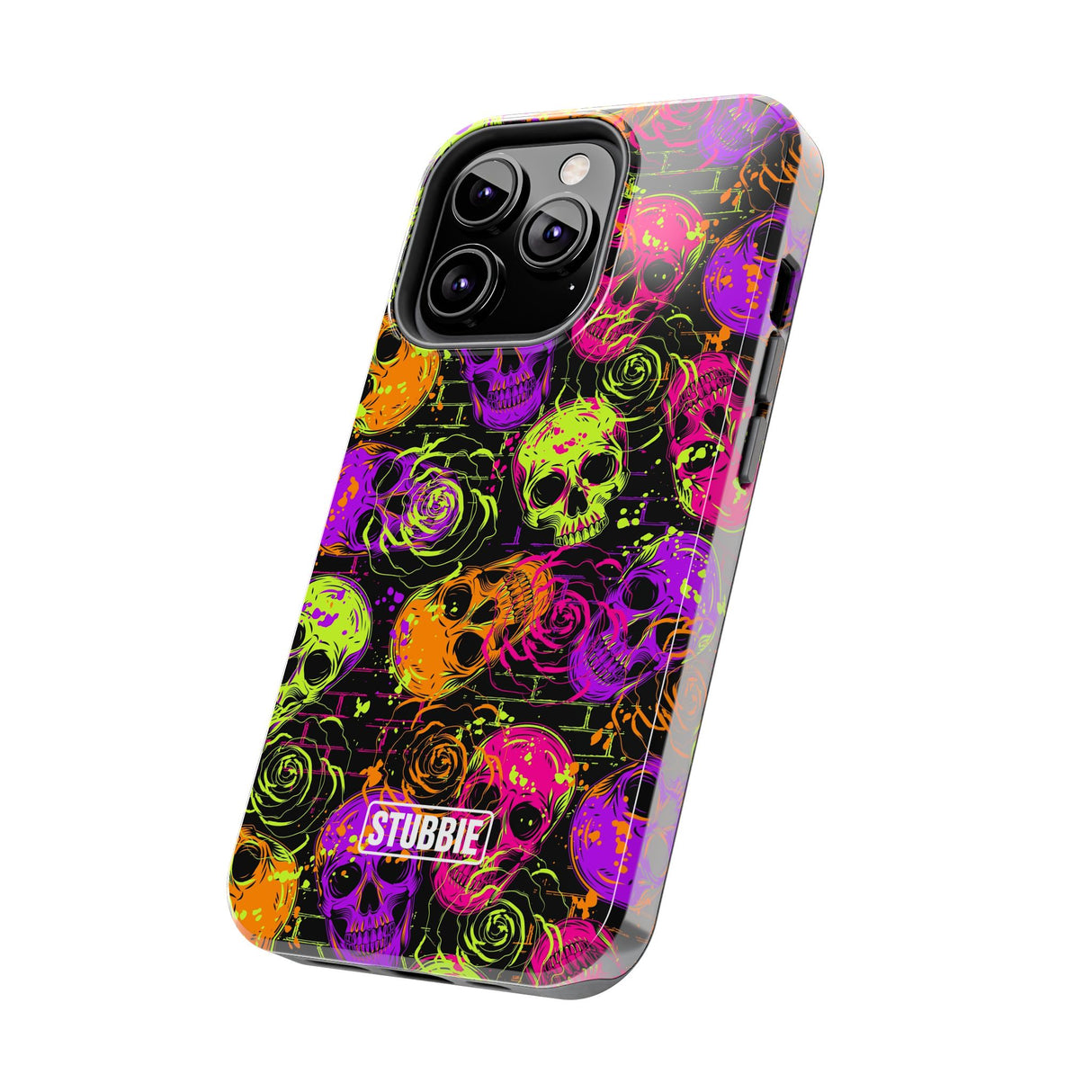 STUBBIE Phone Case for Apple iPhone - Neon Skulls Phone Case