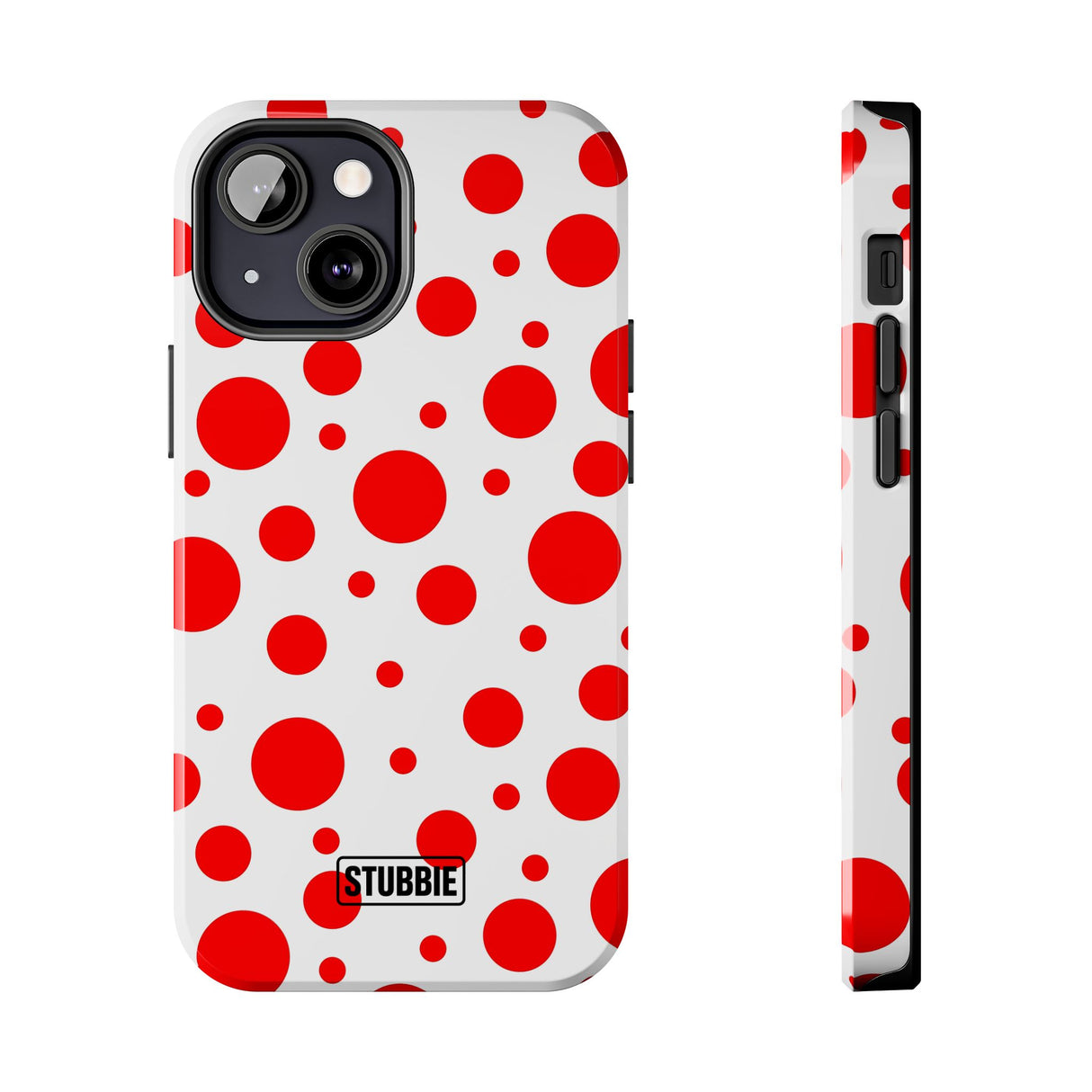STUBBIE Phone Case for Apple iPhone - Red Polka Dot Phone Case