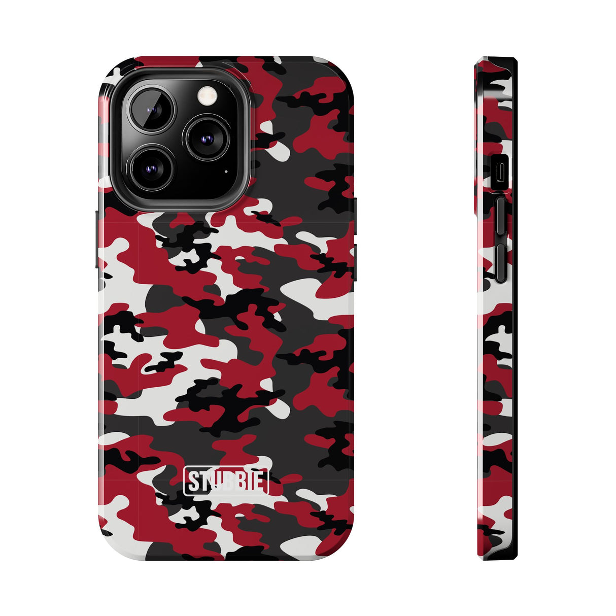 STUBBIE Phone Case for Apple iPhone - Red Camo Phone Case