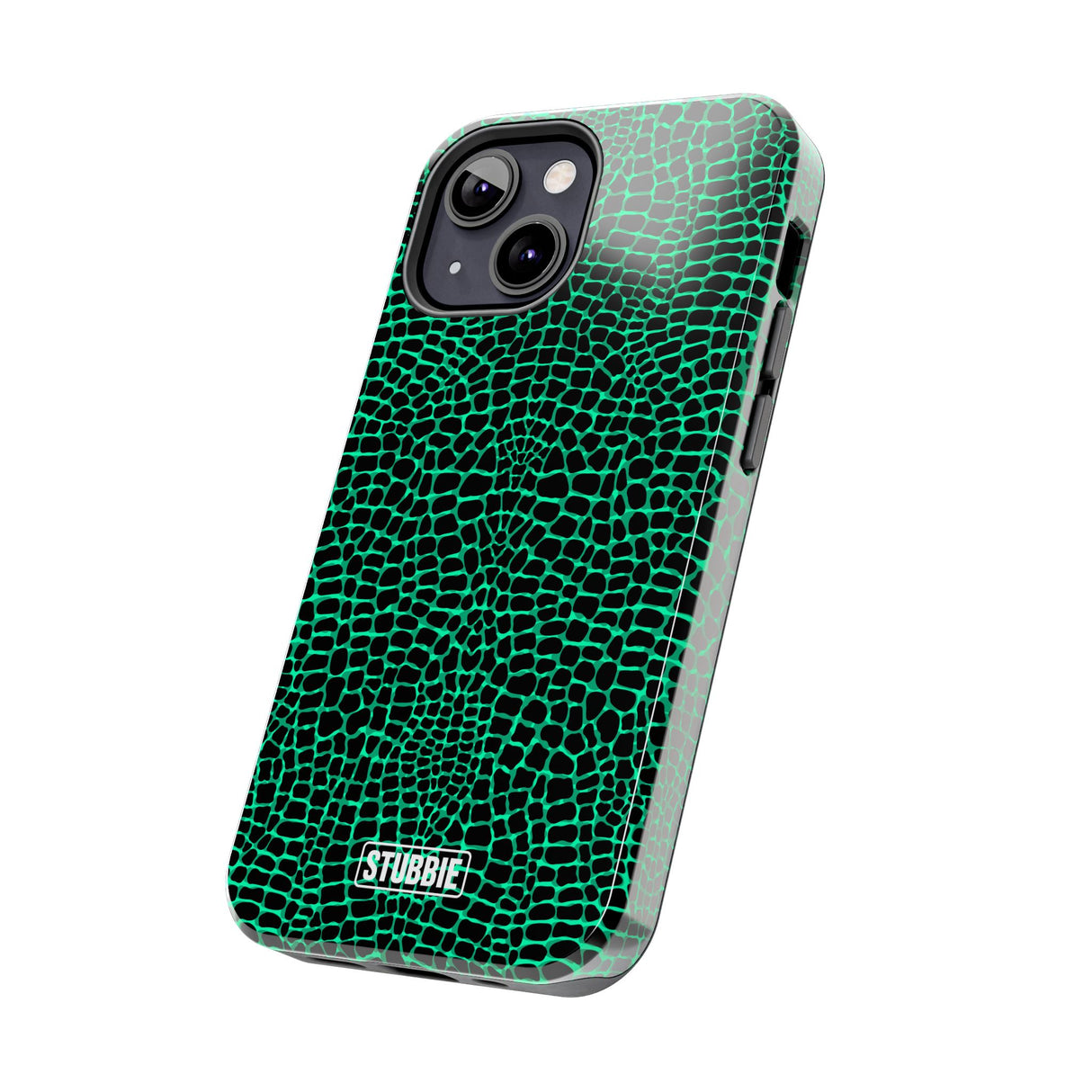 STUBBIE Phone Case for Apple iPhone - Green Croc Phone Case