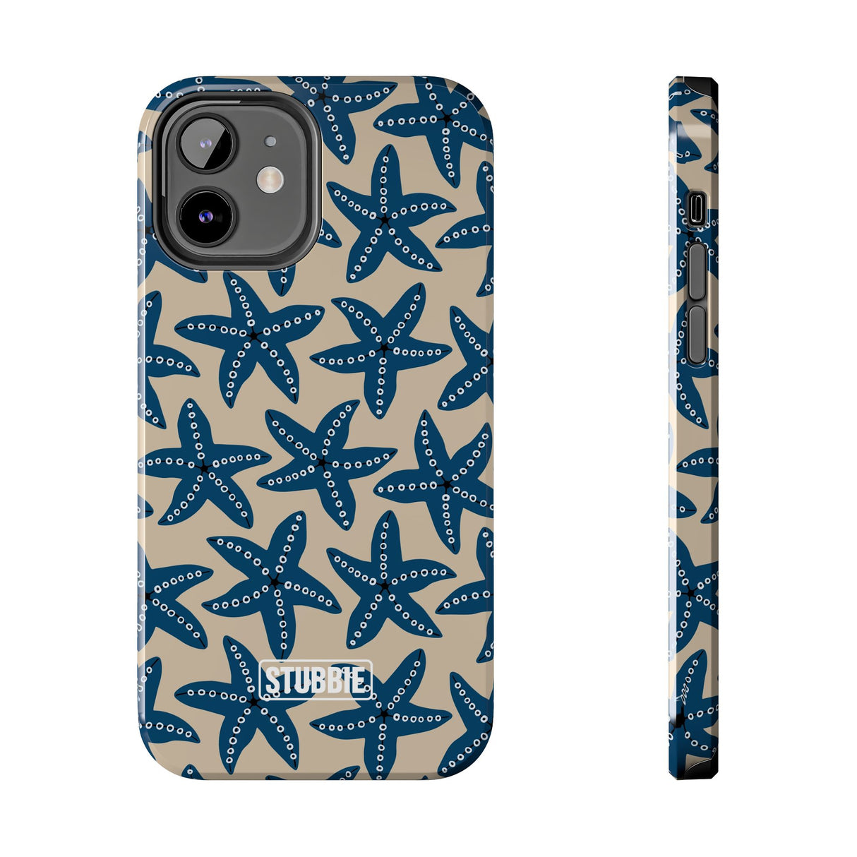 STUBBIE Phone Case for Apple iPhone - Blue Starfish Stubbie