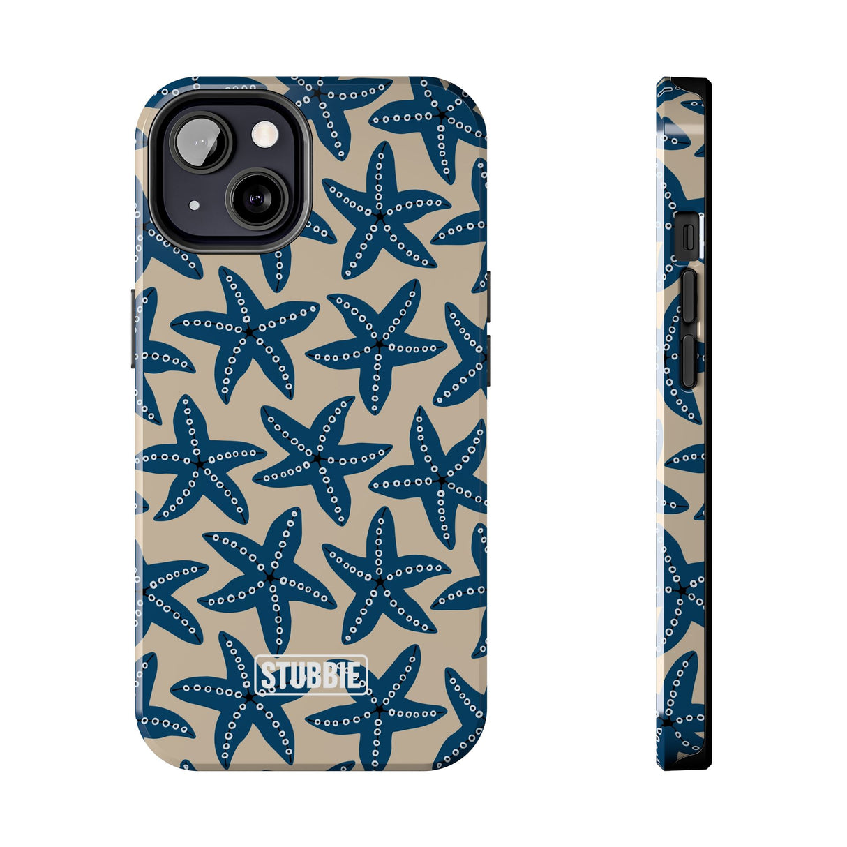 STUBBIE Phone Case for Apple iPhone - Blue Starfish Stubbie