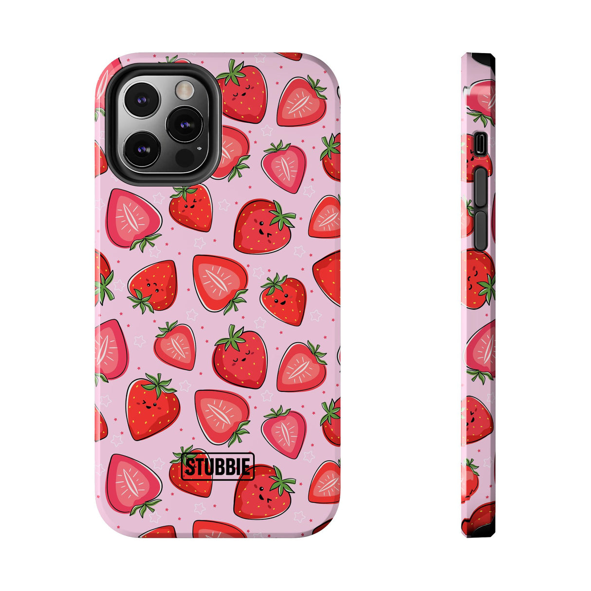 STUBBIE Phone Case for Apple iPhone - Smile Strawberry Phone Case