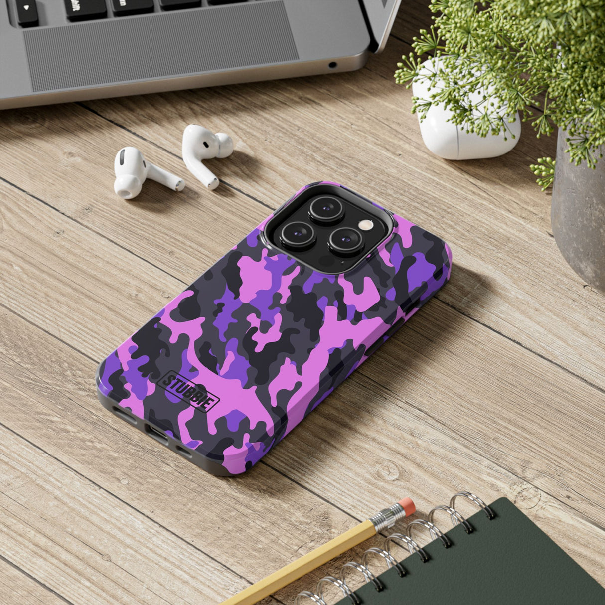 STUBBIE Phone Case for Apple iPhone - Pink Camo Phone Case