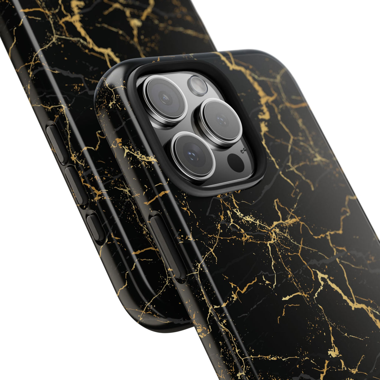 STUBBIE Phone Case for Apple iPhone - Midnight Black Marble Phone Case