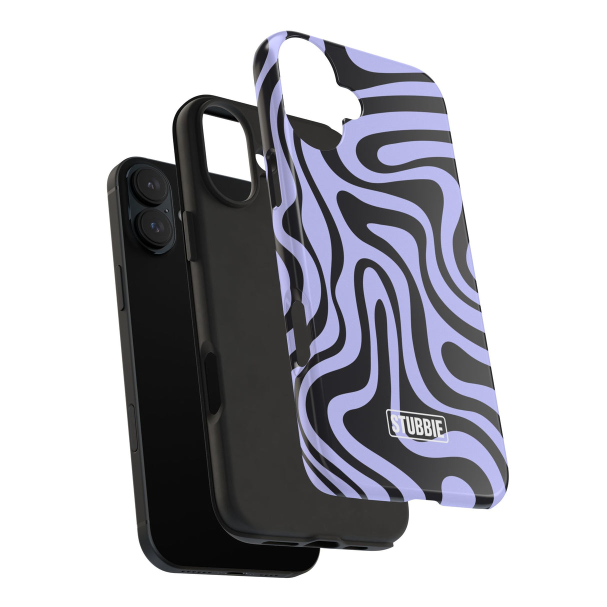 STUBBIE Phone Case for Apple iPhone - Crazy Zebra Stubbie