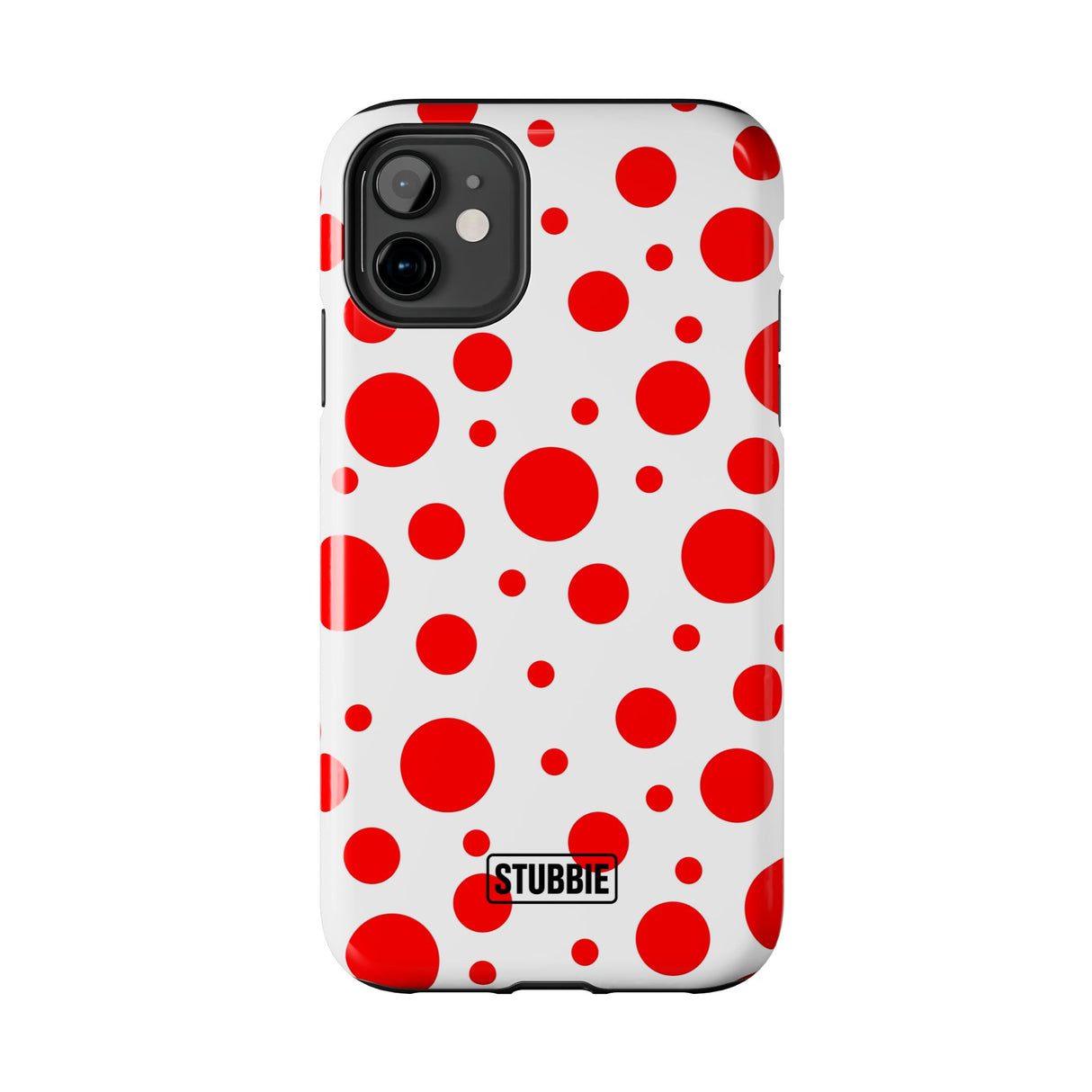 STUBBIE Phone Case for Apple iPhone - Red Polka Dot Phone Case