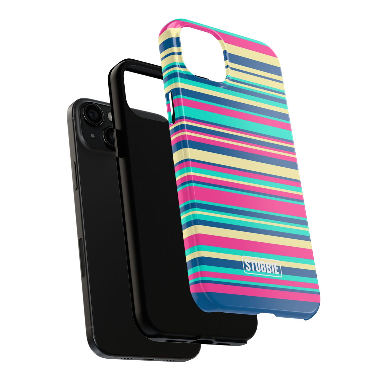 STUBBIE Phone Case for Apple iPhone - Coloured Stripes Phone Case