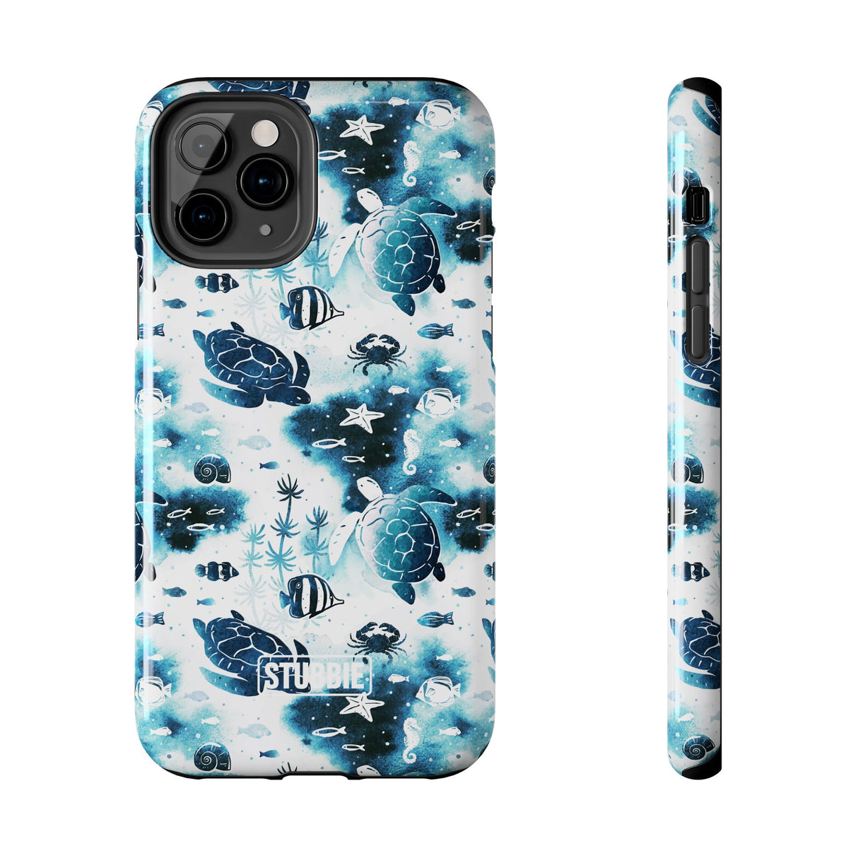 STUBBIE Phone Case for Apple iPhone - Fish And Turtle Phone Case