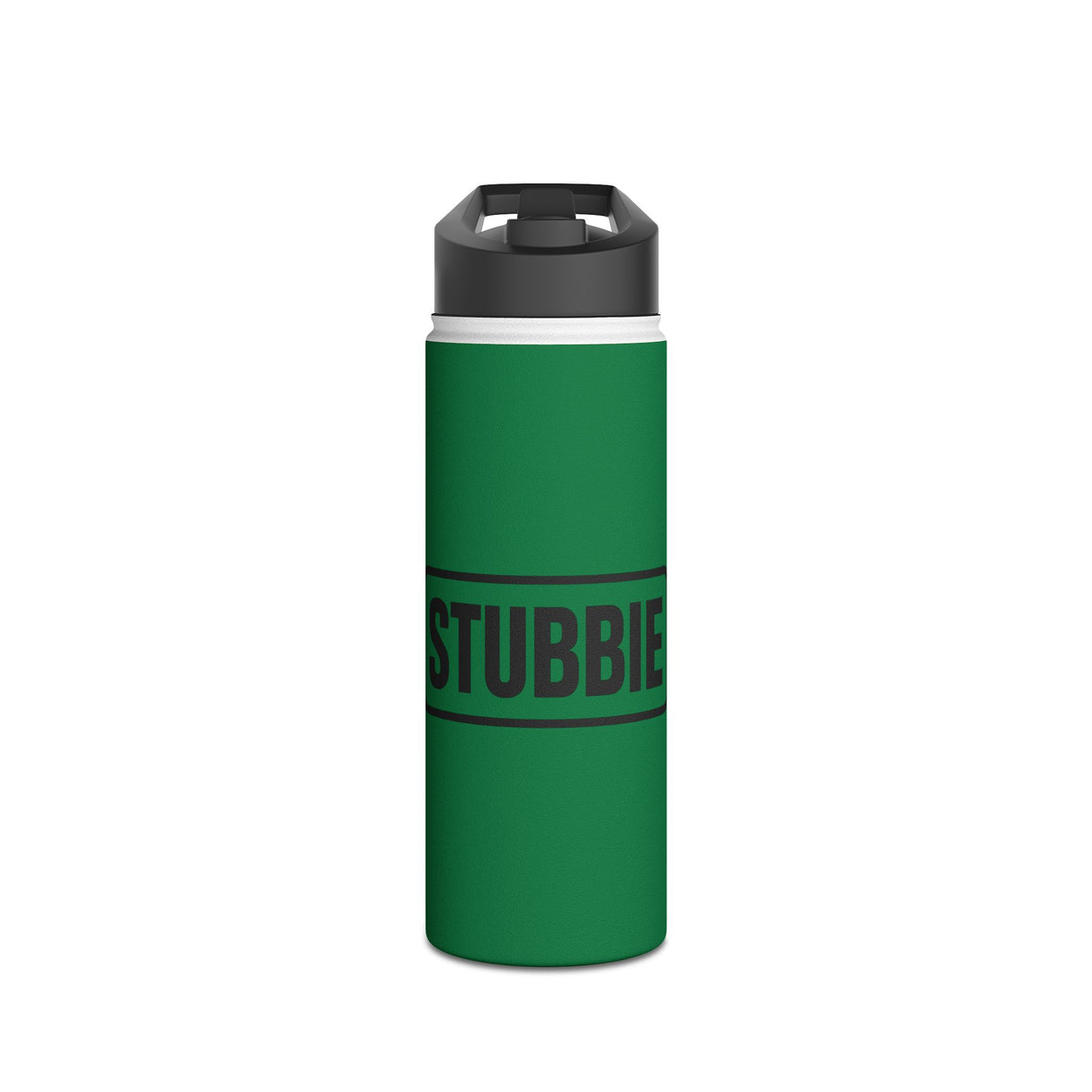 STUBBIE Stainless Steel Water Bottle - Dark Green Stubbie