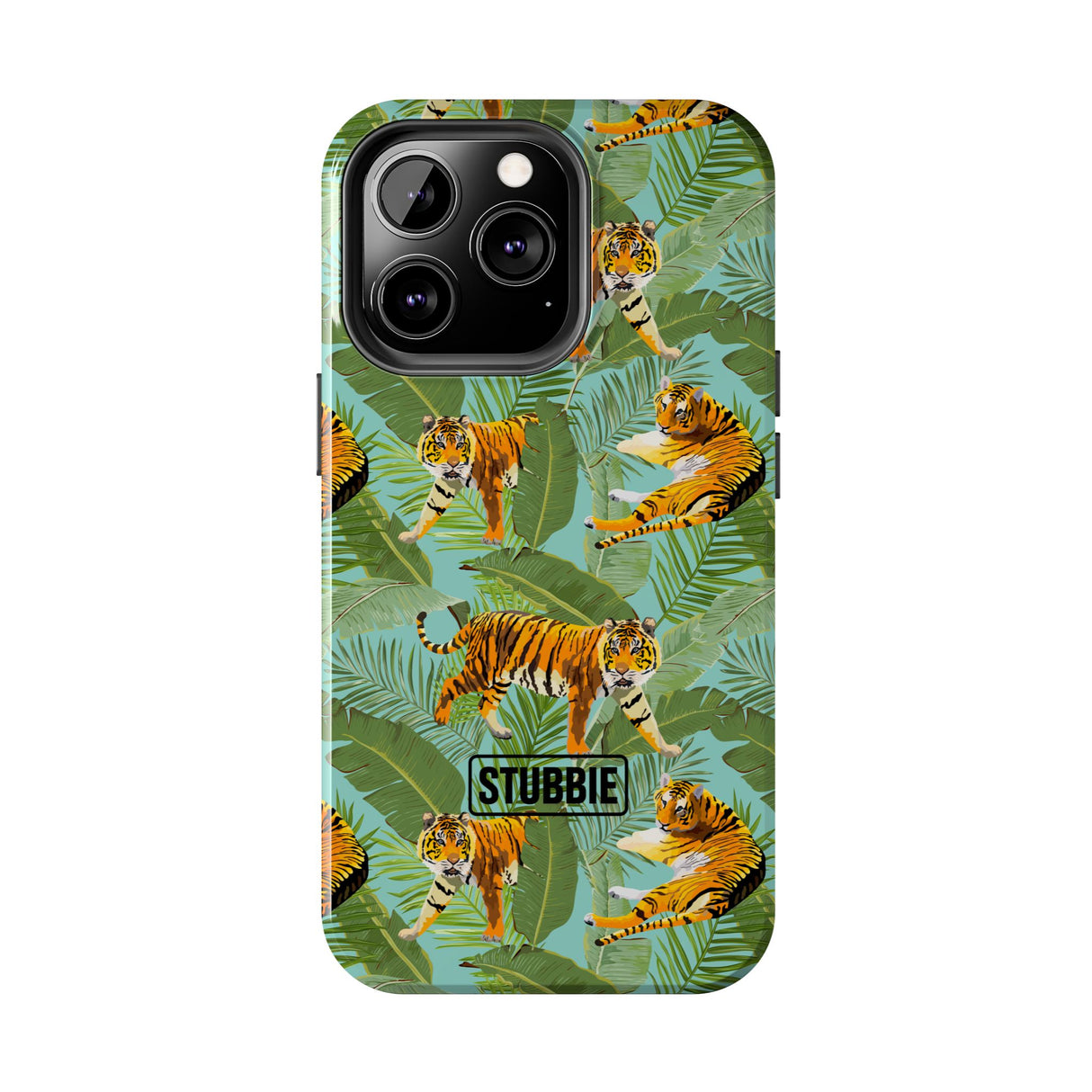 STUBBIE Phone Case for Apple iPhone - Jungle Tiger Stubbie