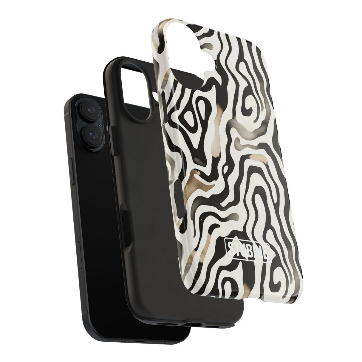 STUBBIE Phone Case for Apple iPhone - Weird Zebra Stubbie
