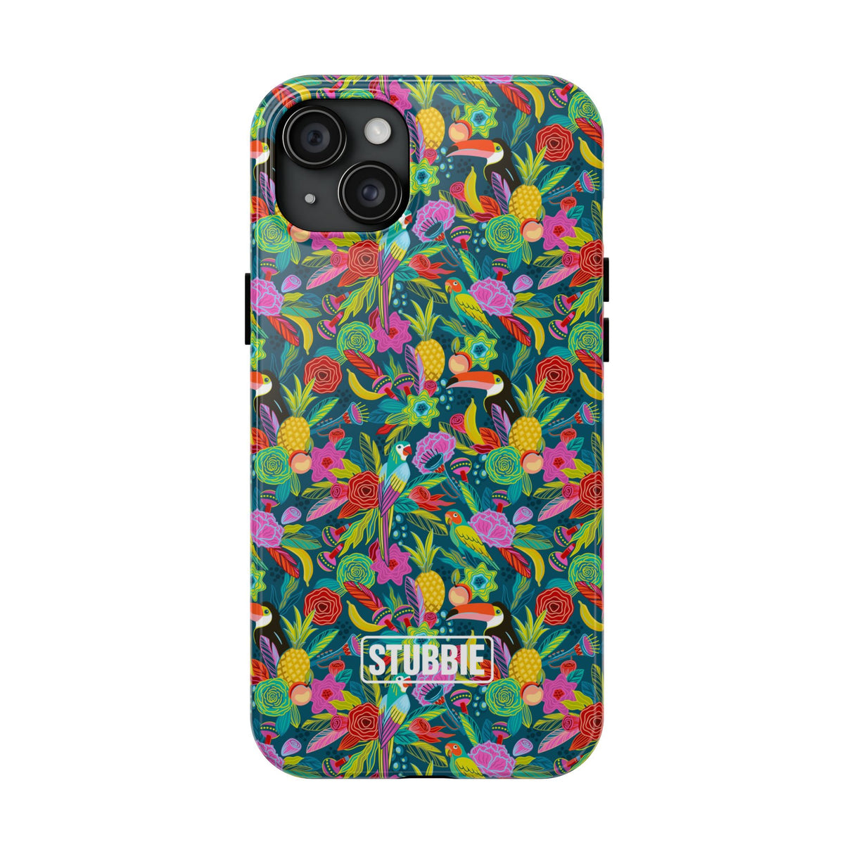 STUBBIE Phone Case for Apple iPhone - Hiding Jungle Birds Stubbie