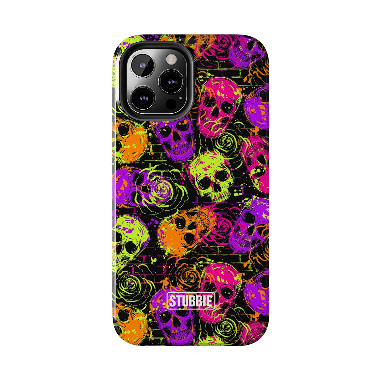 STUBBIE Phone Case for Apple iPhone - Neon Skulls Phone Case