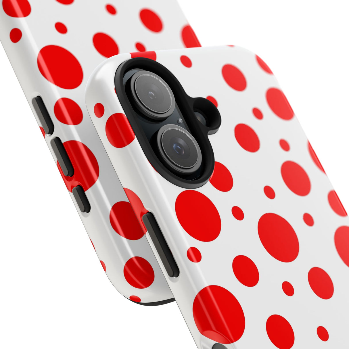 STUBBIE Phone Case for Apple iPhone - Red Polka Dot Phone Case